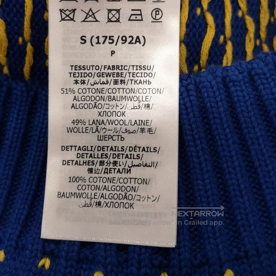Gucci Gucci Blue Apple Heart Pattern Crewneck Sweater. Size US S / EU 44-46 / 1 - 9 Thumbnail