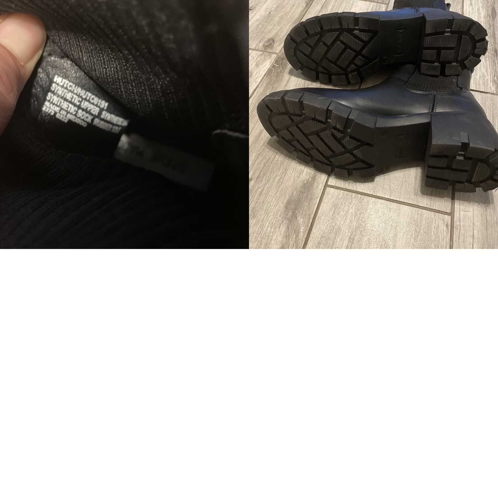 Steve Madden Steve Madden Women's Black Vegan Leather Lug Ankle Booties Boots Moto 9 Combat Shoes Size US 9 / IT 39 - 8 Thumbnail