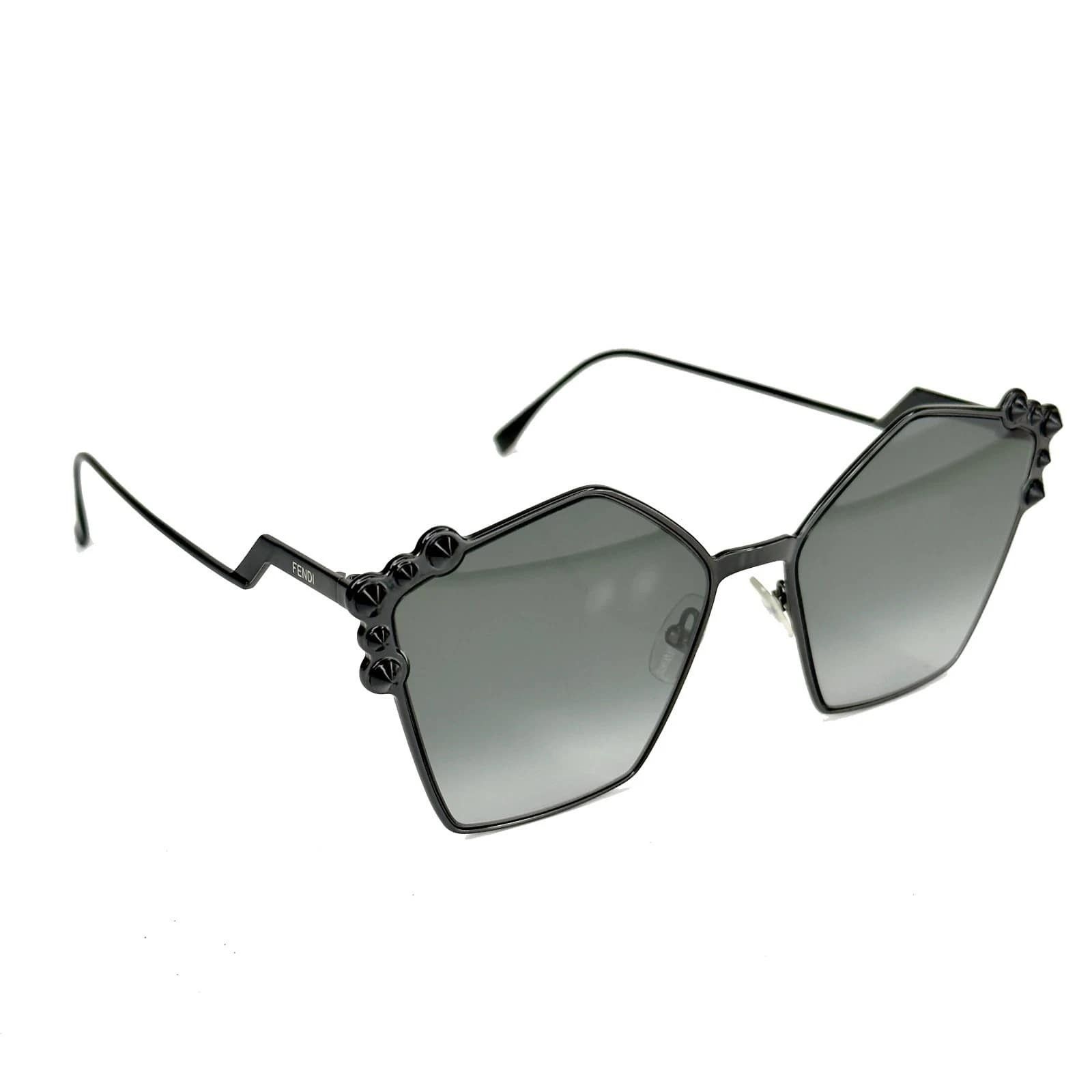 Fendi FENDI FF0261S 0261 CAN EYE Black Stud Gradient Sunglasses Size ONE SIZE - 5 Thumbnail