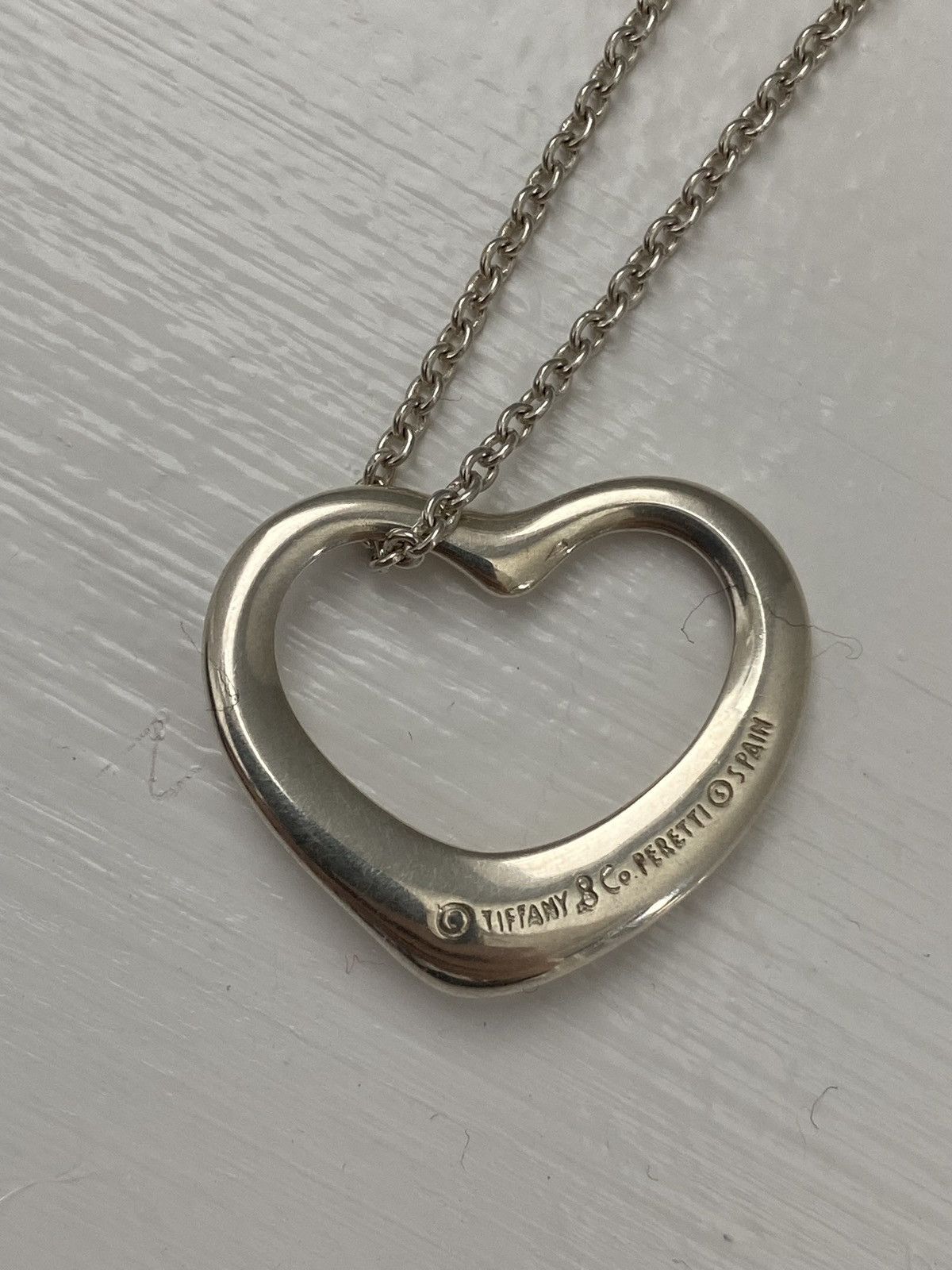 Tiffany & Co. Authentic Tiffany & Co. Open heart pendant necklace Size ONE SIZE - 4 Thumbnail