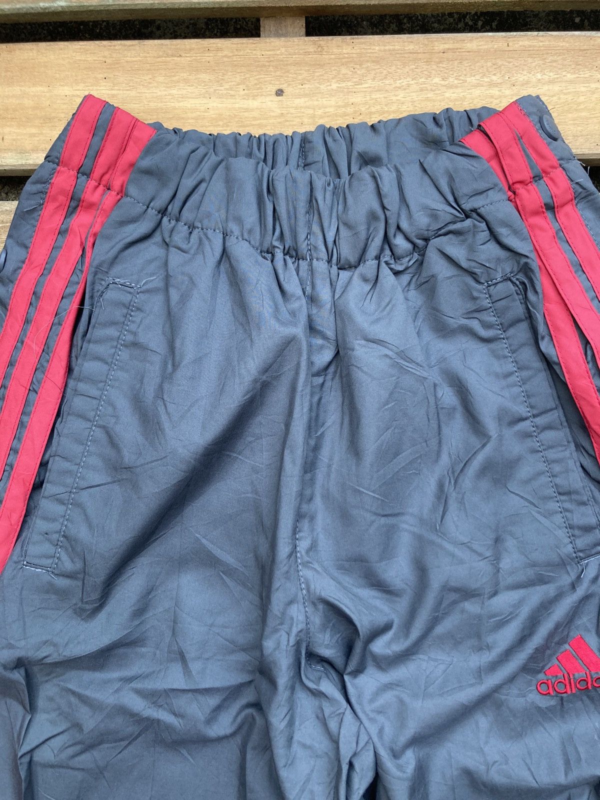 Vintage Vintage OG Adidas Snap Button Unisex Baggy Wide Track Pants Size US 32 / EU 48 - 5 Thumbnail