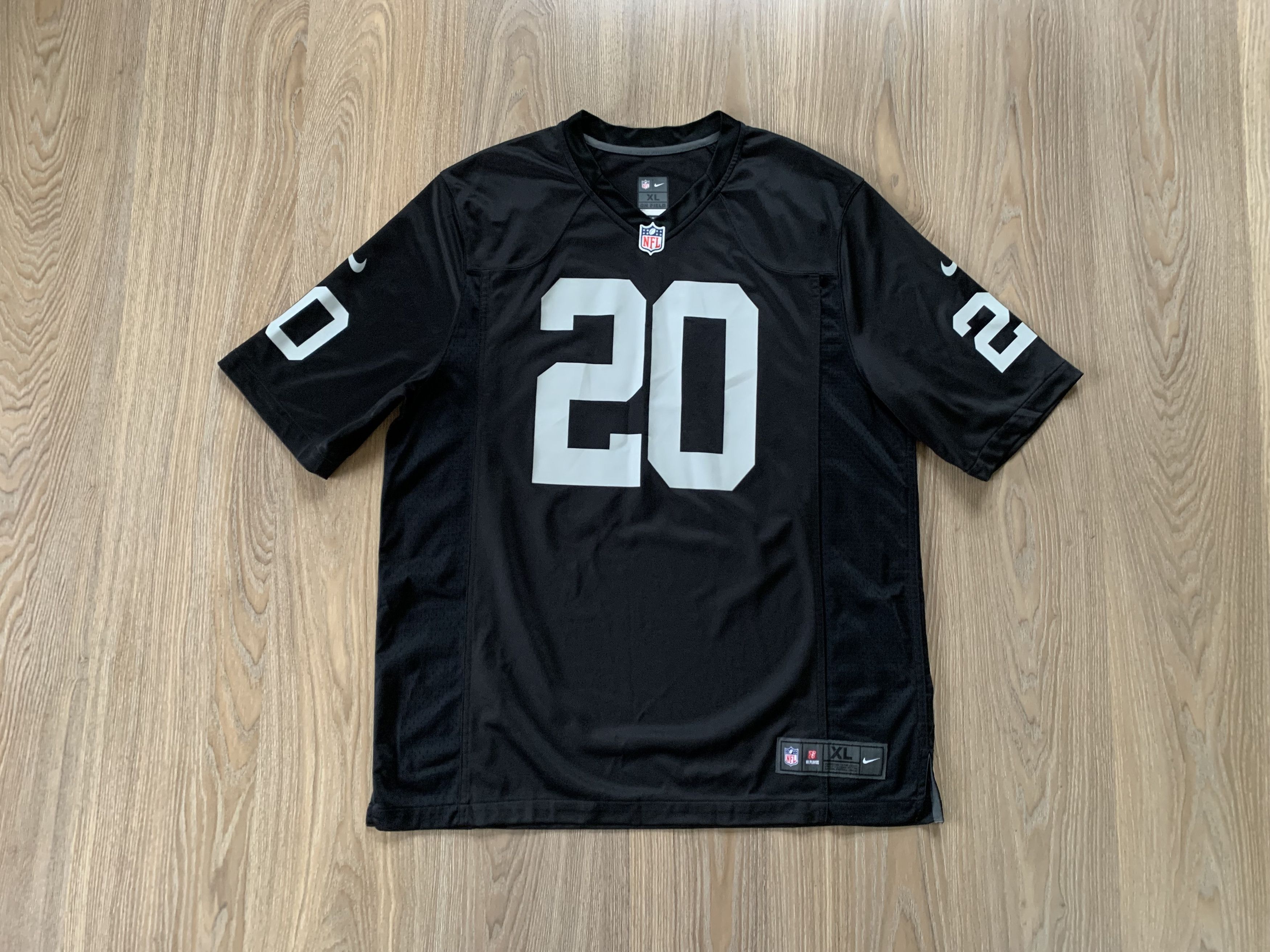 NIKE NFL Raiders Mcfadden #20 ゲームシャツ Authentic Oakland Raiders #20 Darren McFadden NFL Football