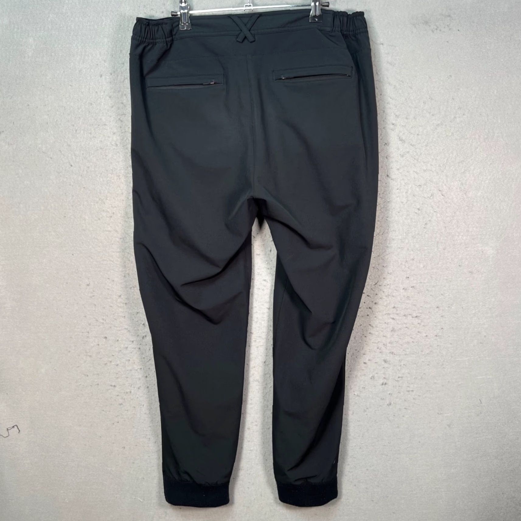 Vintage Mack Weldon Mens Pants Size L Black Drawstring Tapered Leg Chino 29in Inseam Casual Size US 33 - 2 Thumbnail