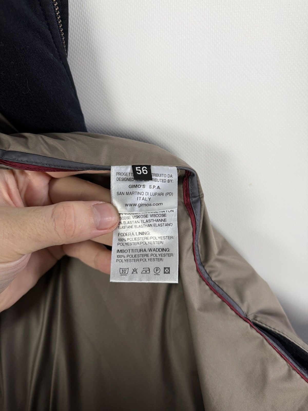 Gimo's Gimo’s Jacket Quilted Winter Coat Elbow Patch Italy Size 56 Size US XL / EU 56 / 4 - 10 Thumbnail