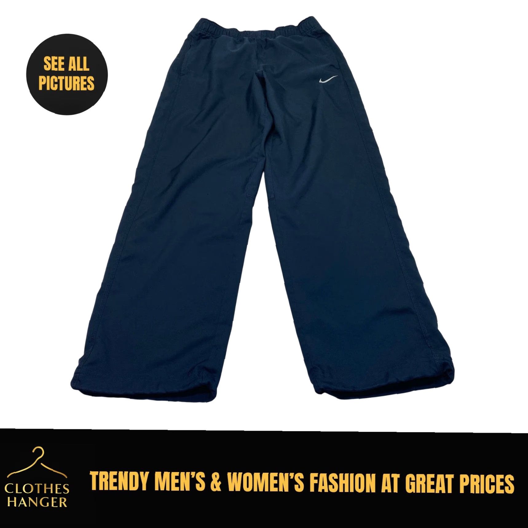 Nike Nike Dri Fit Woven Track Pants Small Navy Nike Dri Fit Team Woven Pants Size S Mens Athletic Trackwear Size US 29 - 2 Thumbnail