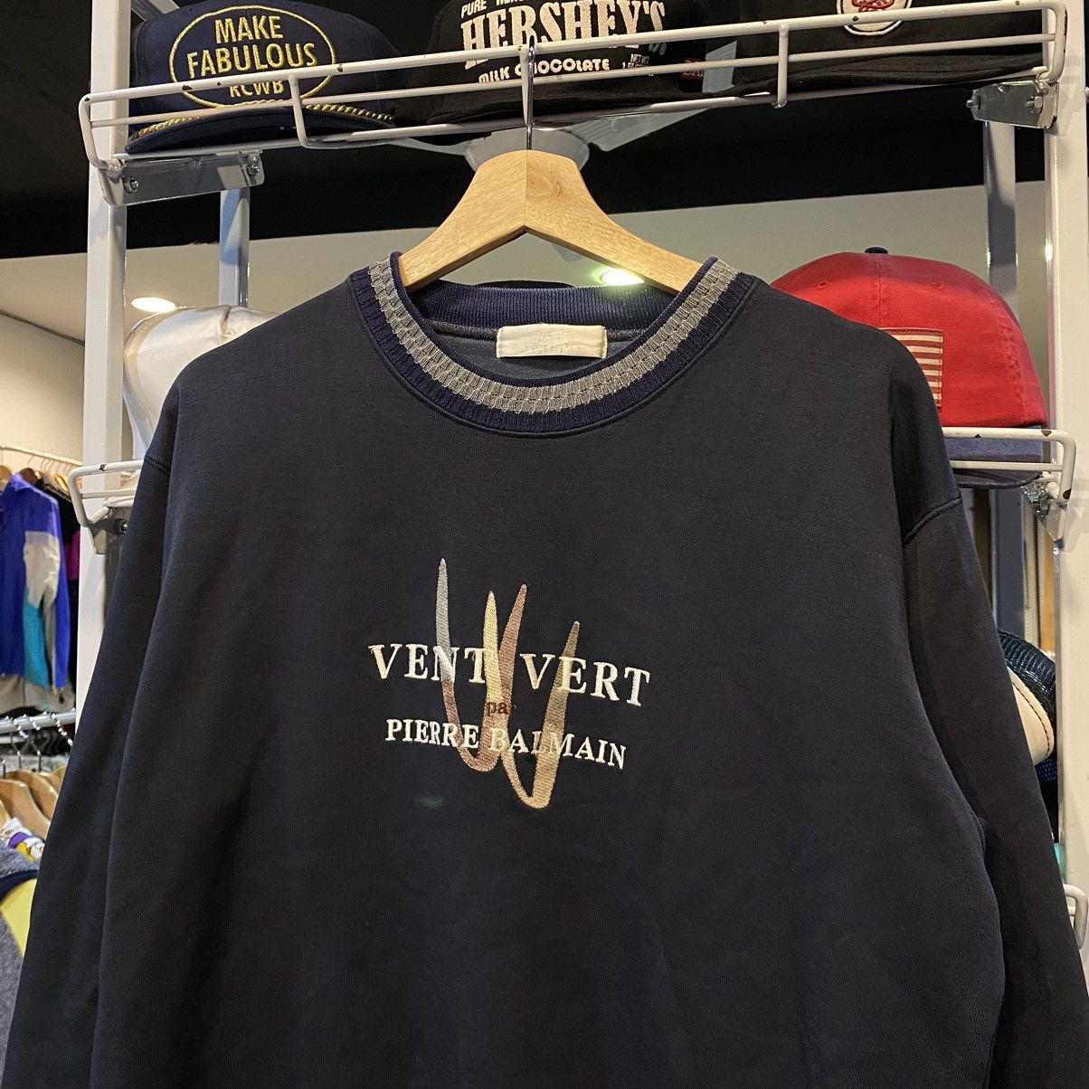 Pierre Balmain VTG VENT VERT PAR PIERRE BALMAIN PARIS CREWNECK SWEATSHIRT Size US M / EU 48-50 / 2 - 3 Thumbnail
