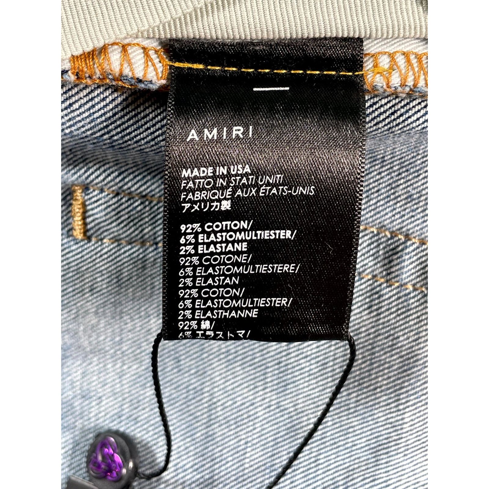 Amiri Amiri MX2 Denim Patch Blue Jeans Size US 36 / EU 52 - 6 Thumbnail