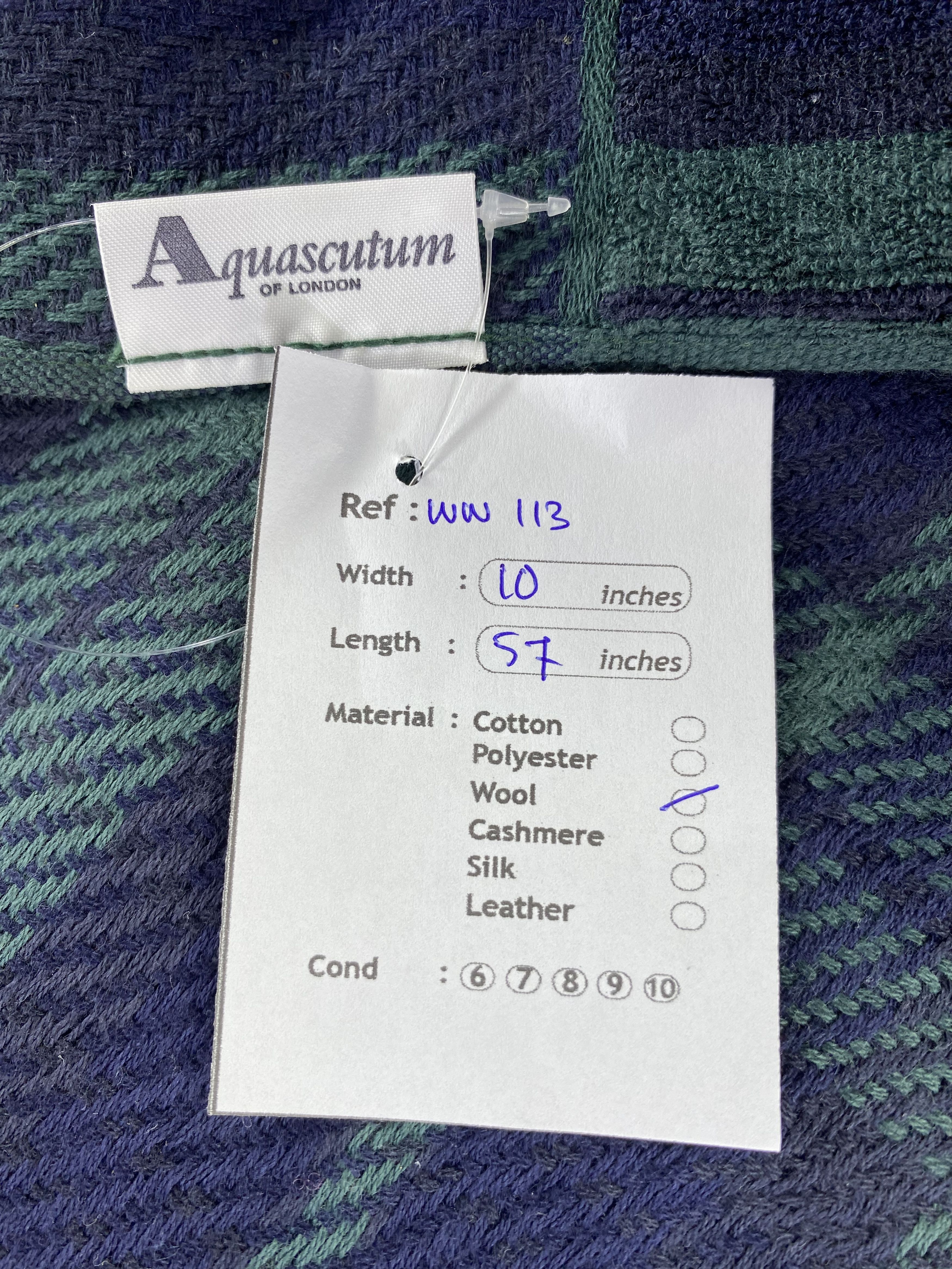 Aquascutum × Vintage Aquascutum Scarf / Muffler / Neckwear Size ONE SIZE - 7 Thumbnail