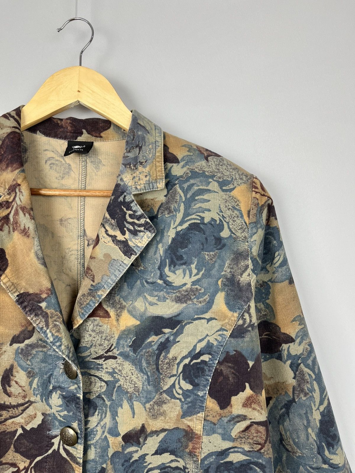 Vintage Vintage Rare Streetwear Y2K Floral Blazer Size L / US 10 / IT 46 - 3 Thumbnail