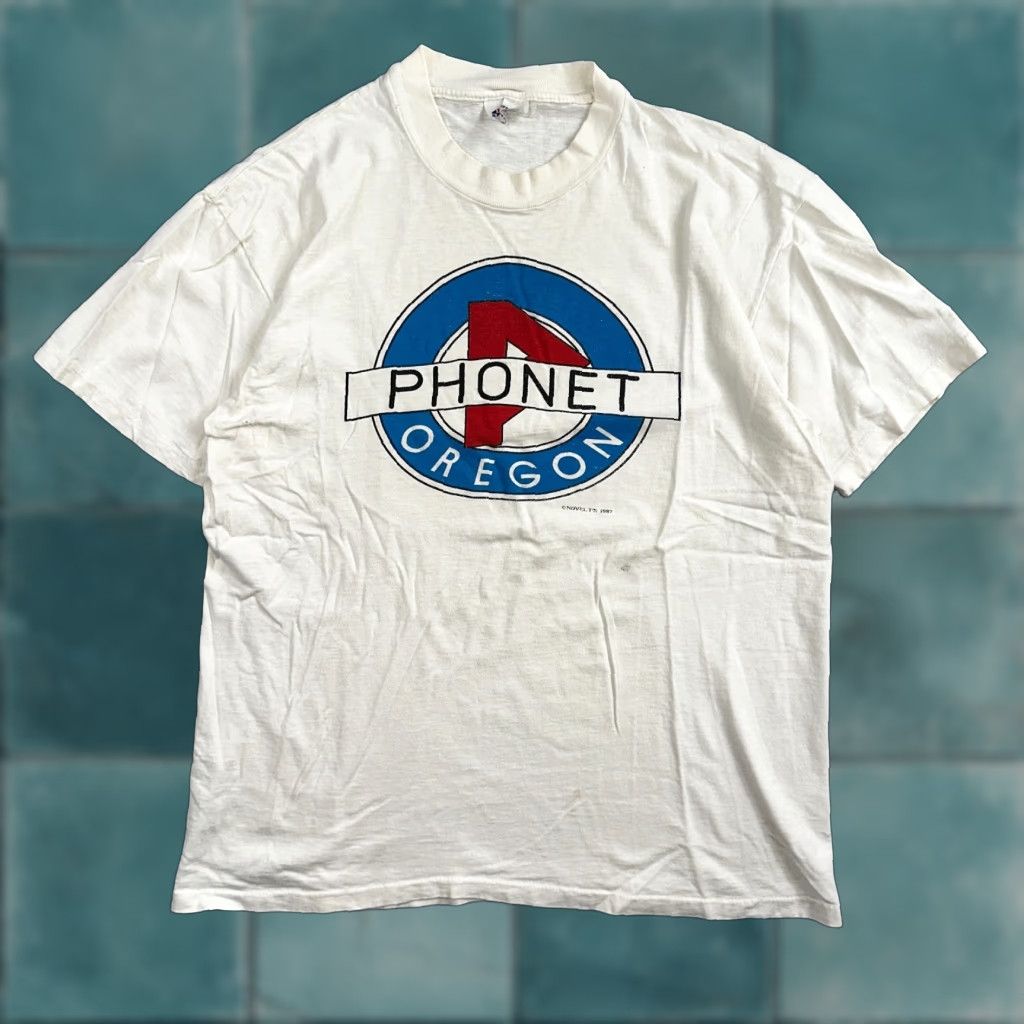 Vintage VINTAGE Oregon 80s Phonet VTG T Shirt Large Stedman Single Stitch Graphic PDX Racing Rap Size US L / EU 52-54 / 3 - 1 Thumbnail