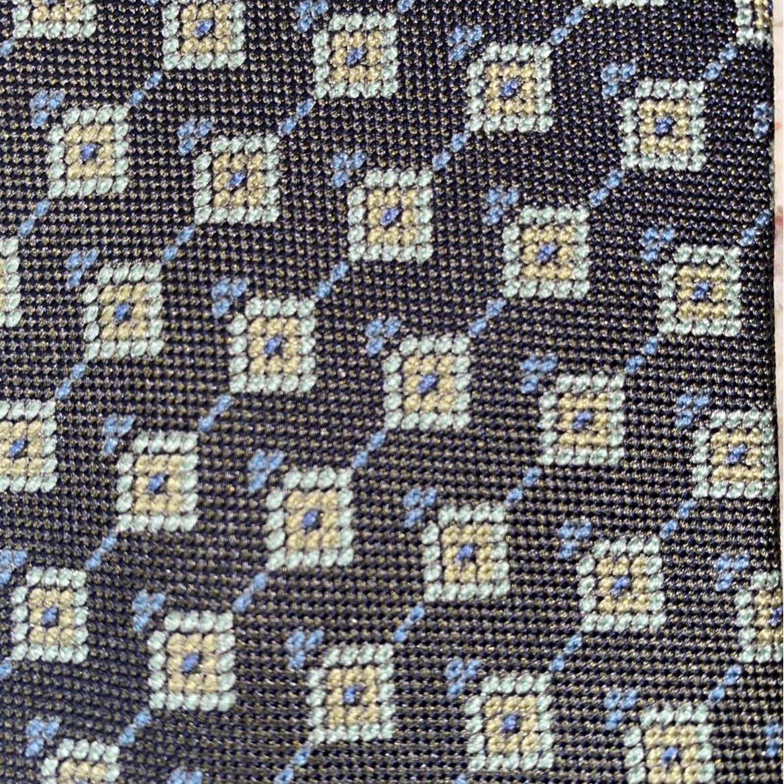 Ermenegildo Zegna ERMENEGILDO ZEGNA $220 Mens Brown Print Silk Necktie Tie Size ONE SIZE - 8 Thumbnail