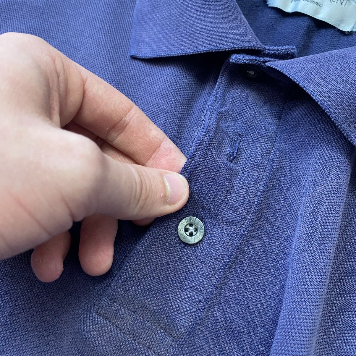 Vintage Luxury Yves Saint Lauren small logo vintage faded polo Size US L / EU 52-54 / 3 - 10 Thumbnail