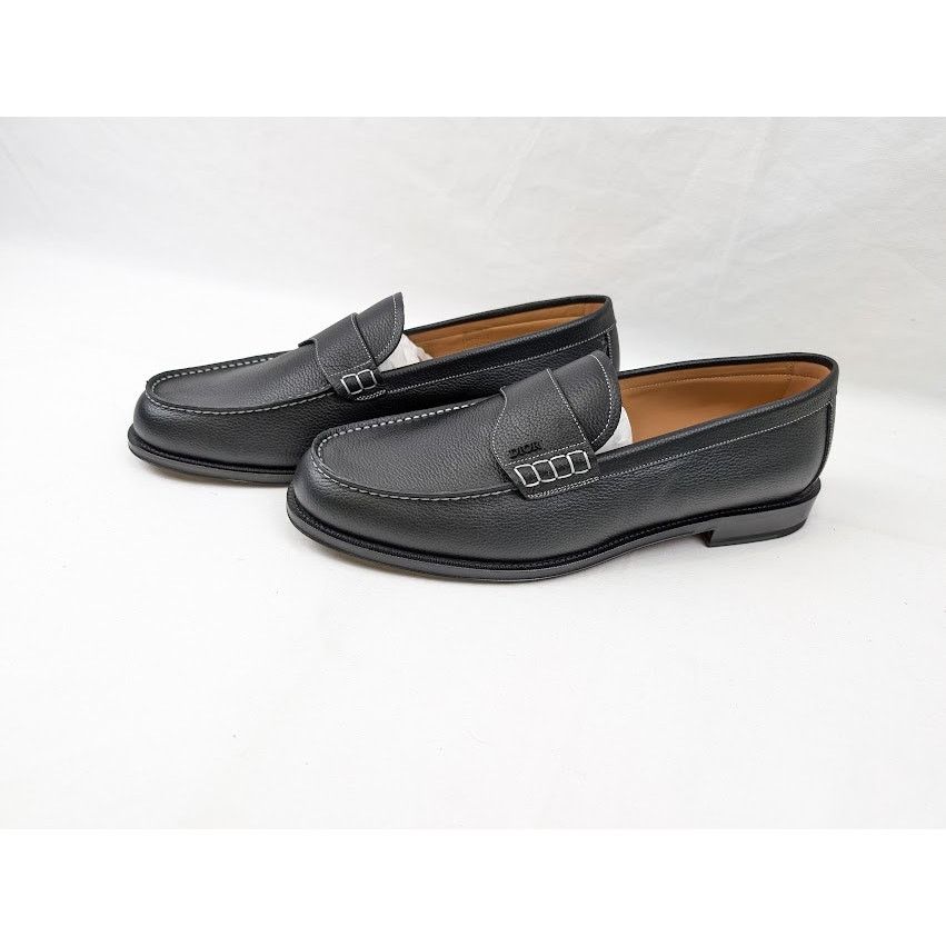 Dior o1rshd1 Granville Grained Calf Loafer in Nior Size US 13 / EU 46 - 15 Thumbnail
