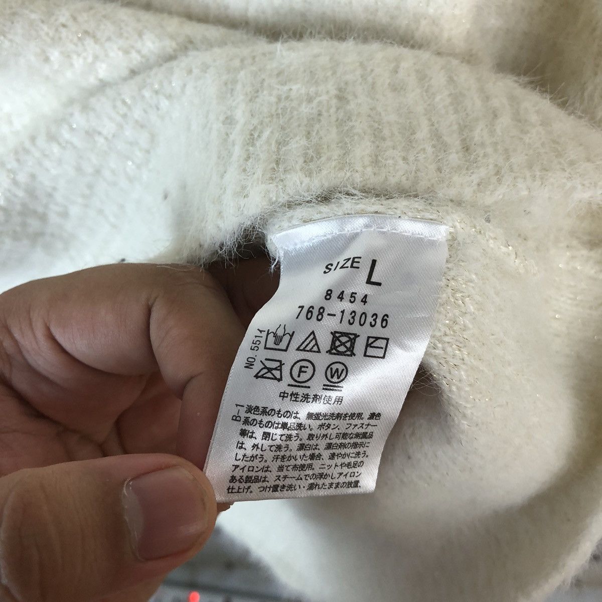 Homespun Knitwear × Japanese Brand Grove vintage White Knitwear #A1100 Size M / US 6-8 / IT 42-44 - 10 Thumbnail