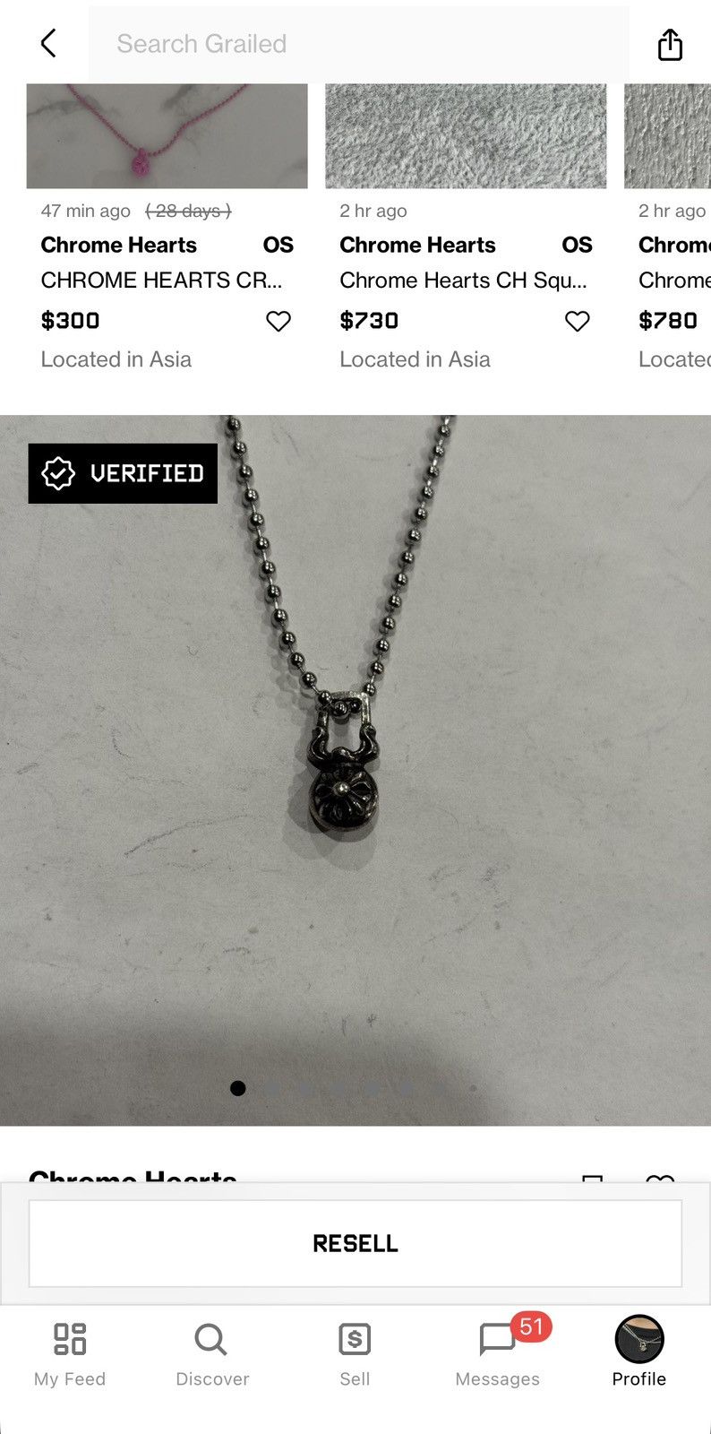 Chrome Hearts Chrome Hearts zipper ball pendant Size ONE SIZE - 4 Thumbnail