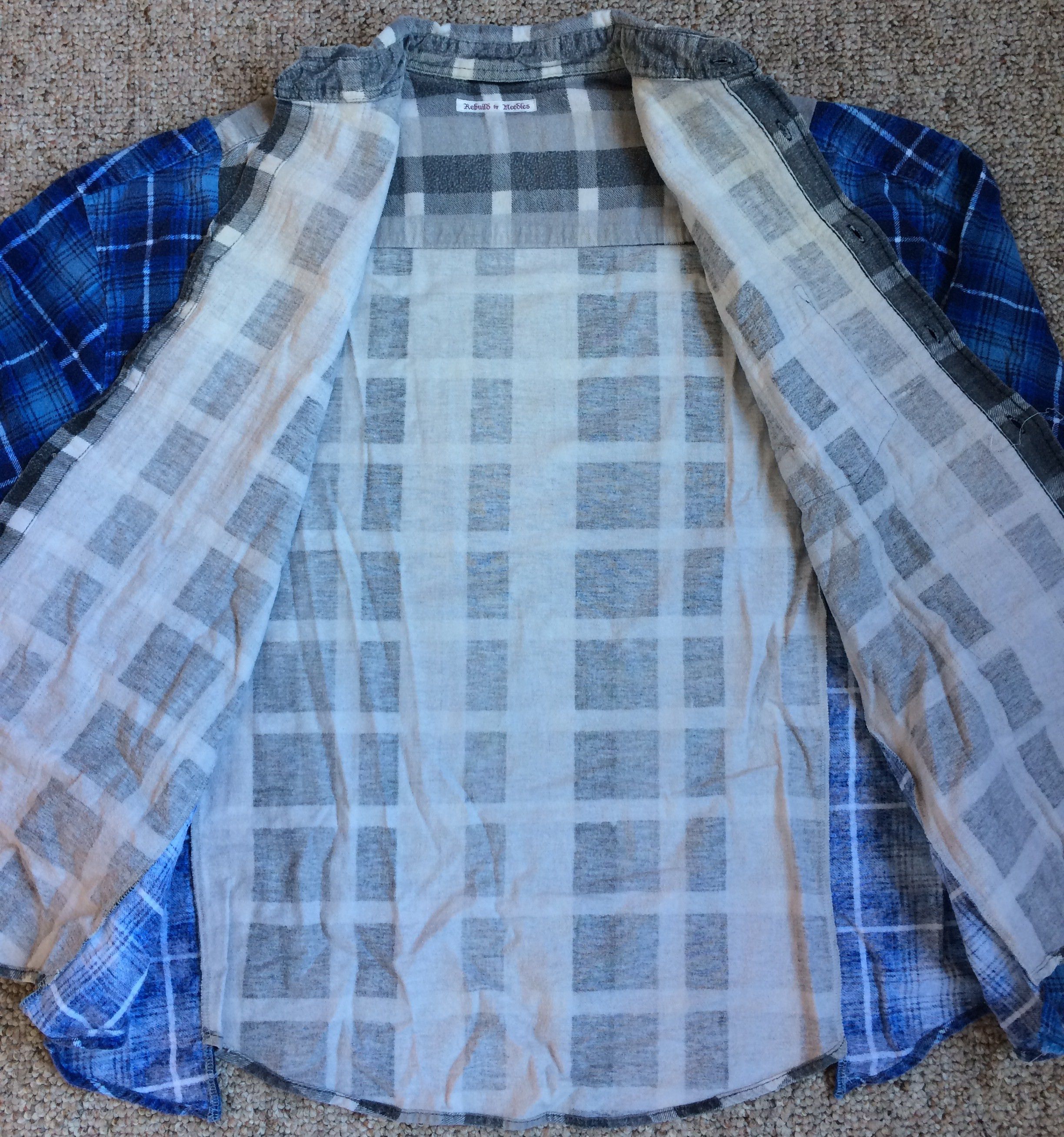 Needles Rebuild by Needles Wide Ribbon Cut Flannel Size US XL / EU 56 / 4 - 3 Thumbnail