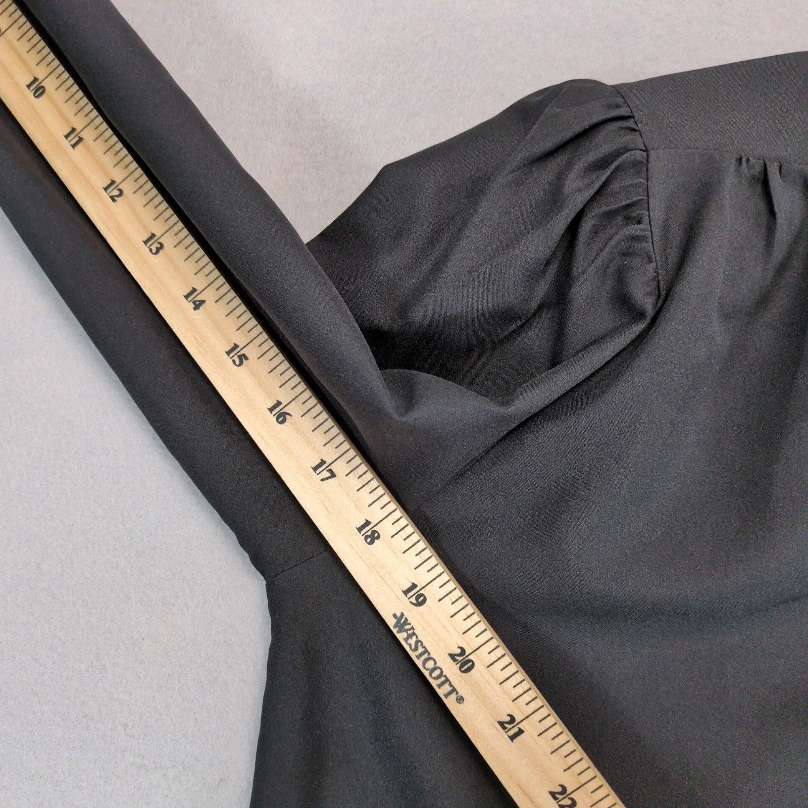Vintage Ann Chabrol Black Blouse Women's L Lace Peter Pan Collar Size L / US 10 / IT 46 - 5 Thumbnail