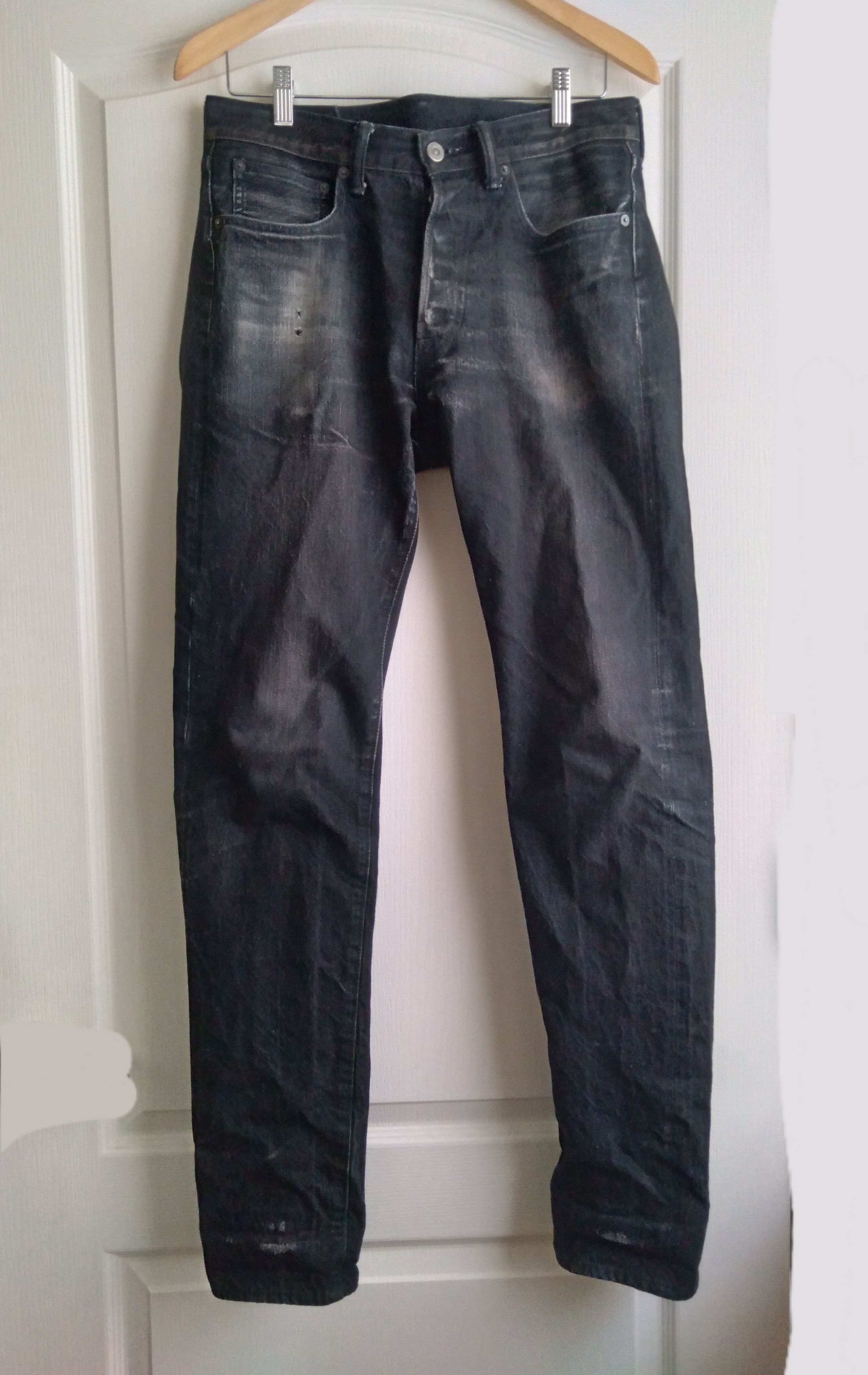 Acne Studios × Orslow Raw Selvedge Black Denim Jeans made in Japan small 30 Size US 30 / EU 46 - 1 Thumbnail