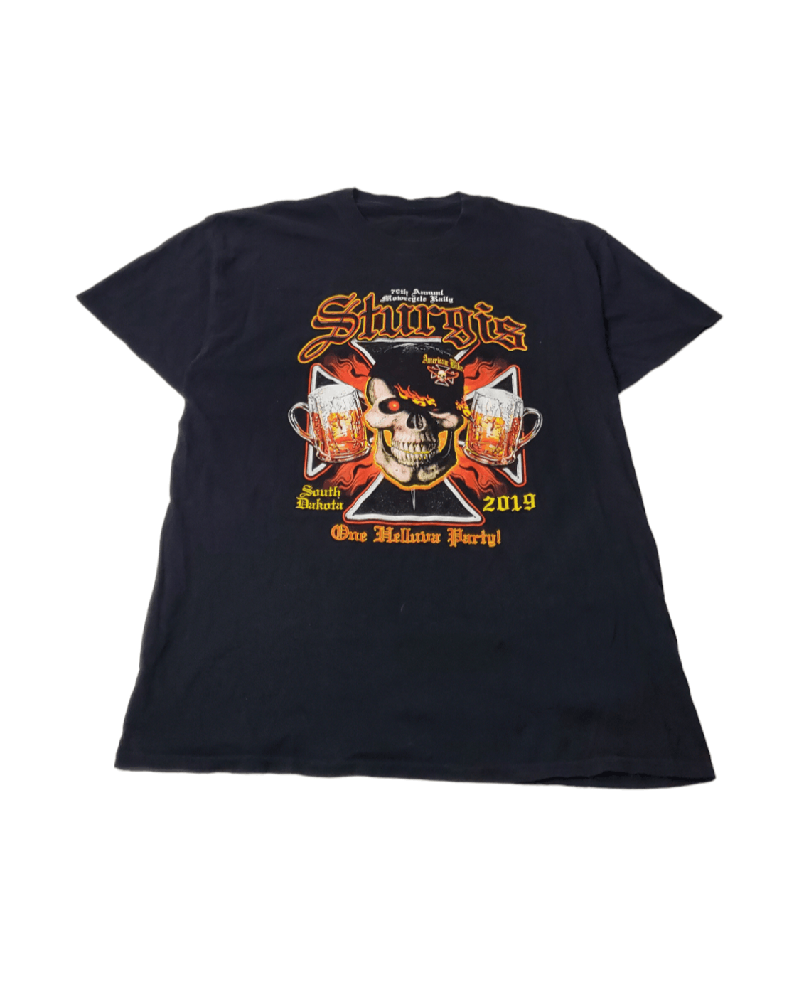 Vintage 2019 Sturgis 79th Rally Helluva Party T-Shirt Size US L / EU 52-54 / 3 - 1 Thumbnail