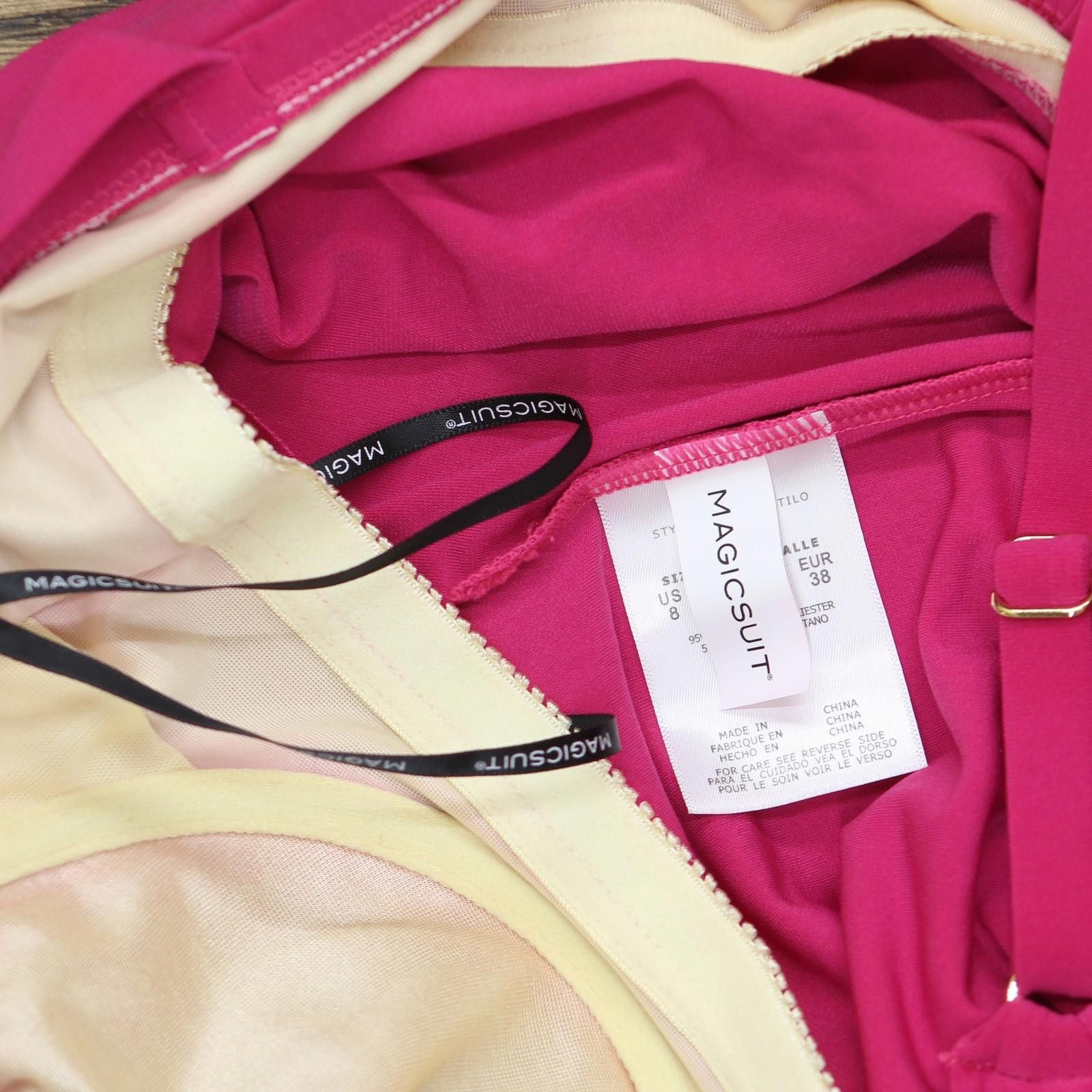 Other Nwt Magicsuit Neck Underwire Tankini Top Bikini Ruby Pink 8 Size ONE SIZE - 5 Thumbnail