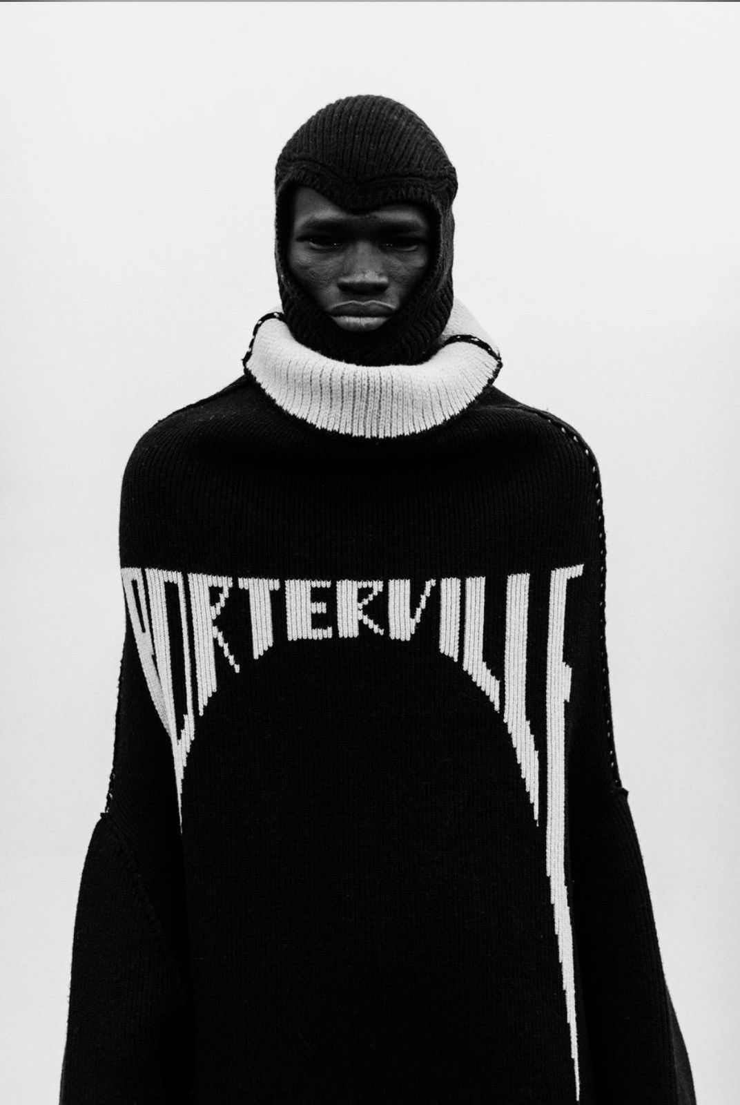 Rick Owens Rick Owens Porterville Runway Cashmere Balaclava Skull Mask Size ONE SIZE - 1 Thumbnail