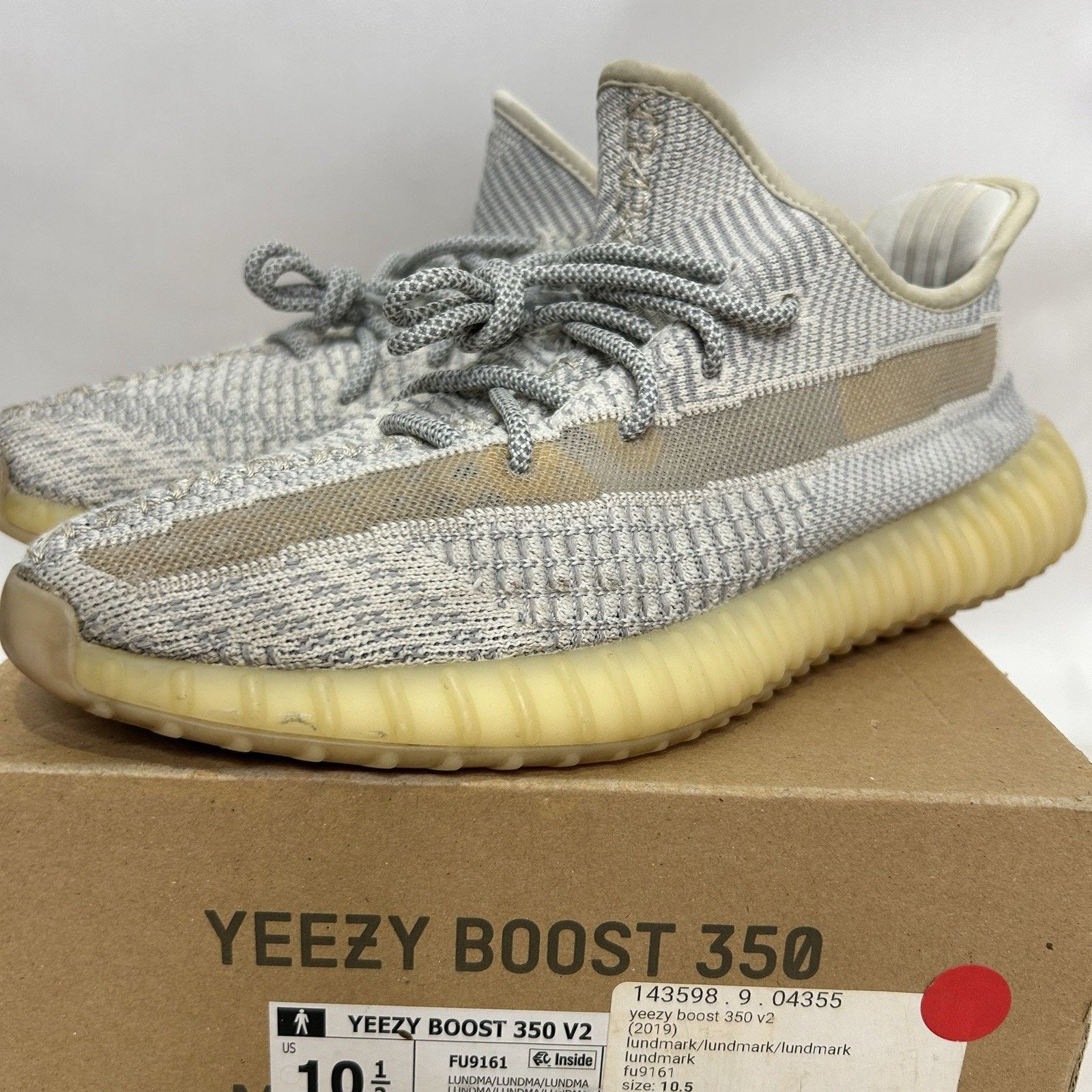 Adidas Adidas Yeezy Boost 350 V2 “Lundmark Non-Reflective” 2019 Size US 10.5 / EU 43-44 - 9 Thumbnail