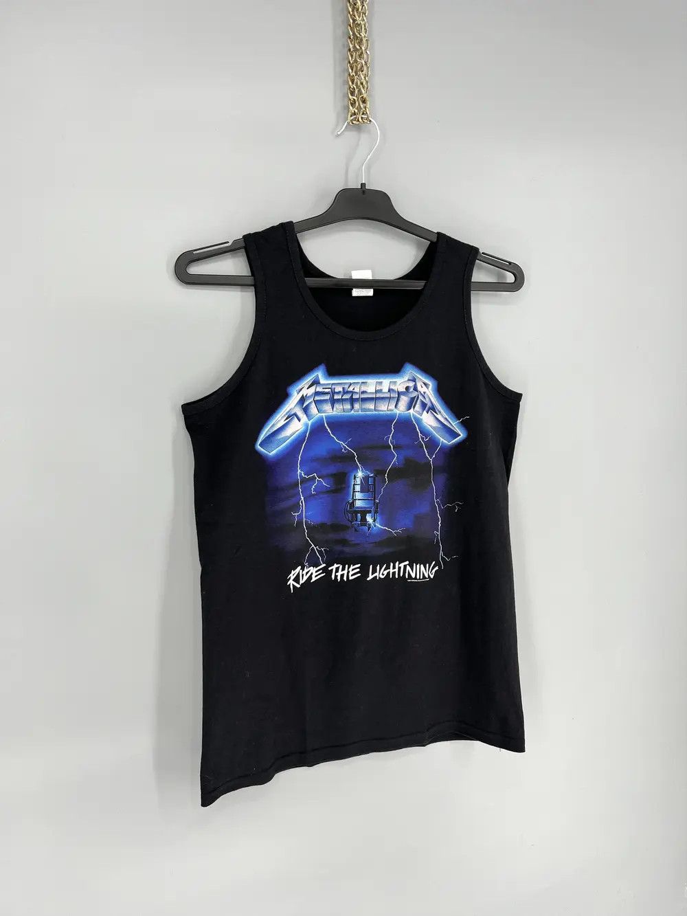 Band Tees Vintage Metallica Ride the Lightning Heavy Metal Rock Tshirt Size US M / EU 48-50 / 2 - 2 Thumbnail