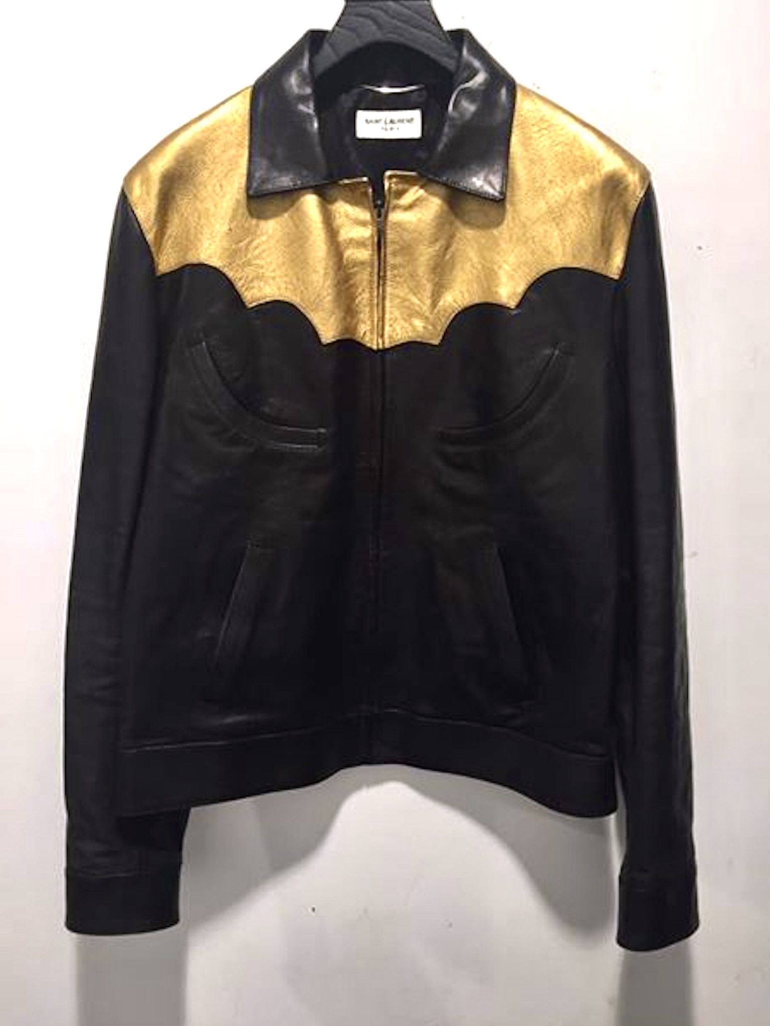 Hedi Slimane × Saint Laurent Paris GRAIL SS15 PSYCH ROCK CIRCUS WESTERN OILED CALFSKIN JACKET Size US M / EU 48-50 / 2 - 1 Thumbnail