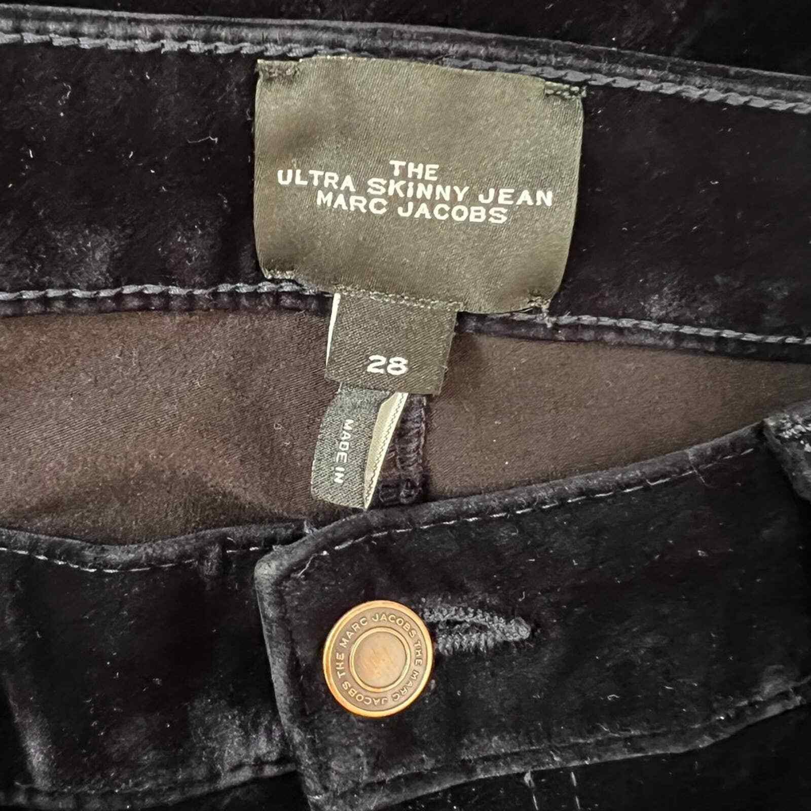 Marc Jacobs MARC JACOBS Navy Blue Mid-Rise Ultra Skinny Jeans, US28 Size 28" / US 6 / IT 42 - 3 Thumbnail