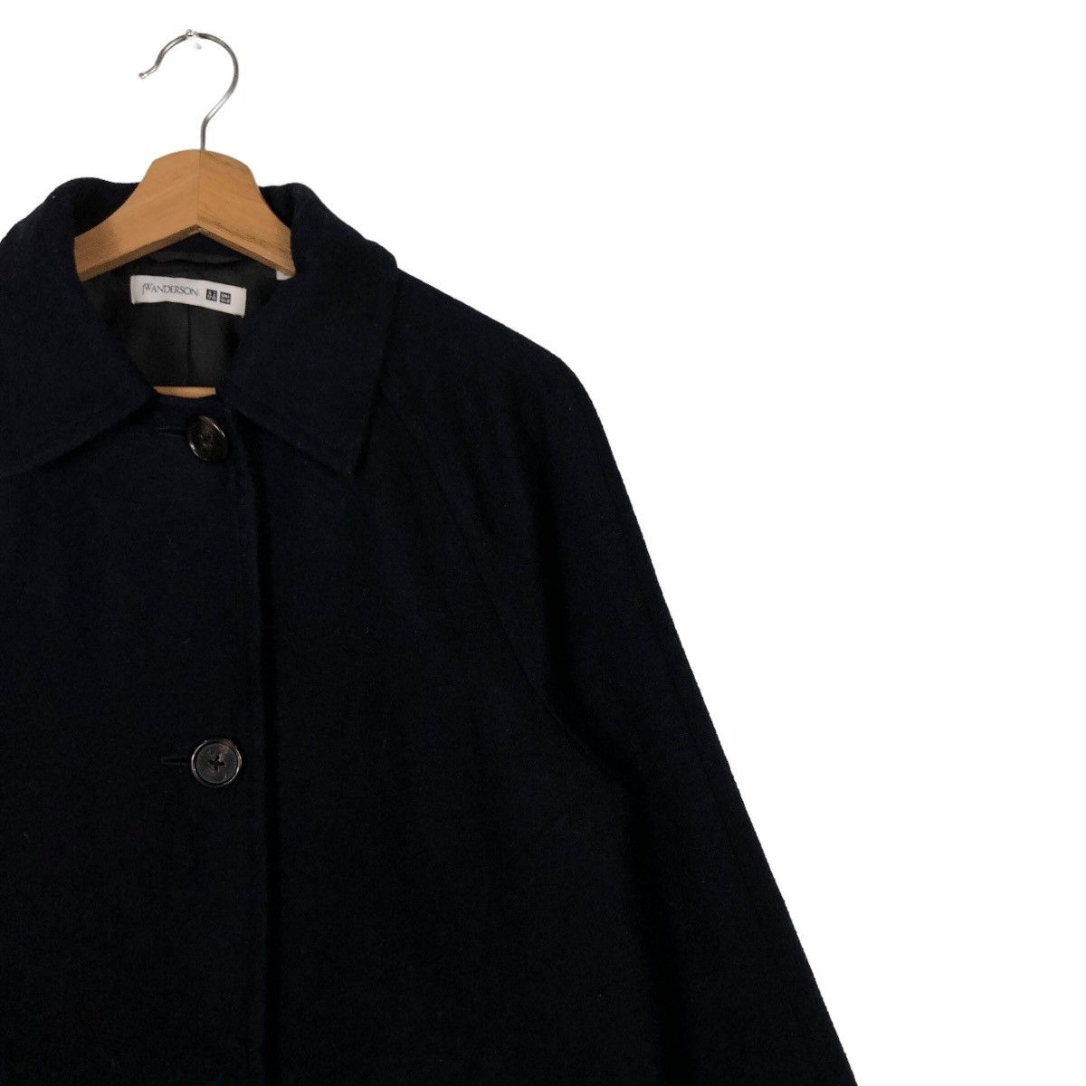 JW Anderson 🔥90s Rich Black - Fly Coats Long Jacket J.W.Anderson Uniqlo Size US S / EU 44-46 / 1 - 5 Thumbnail