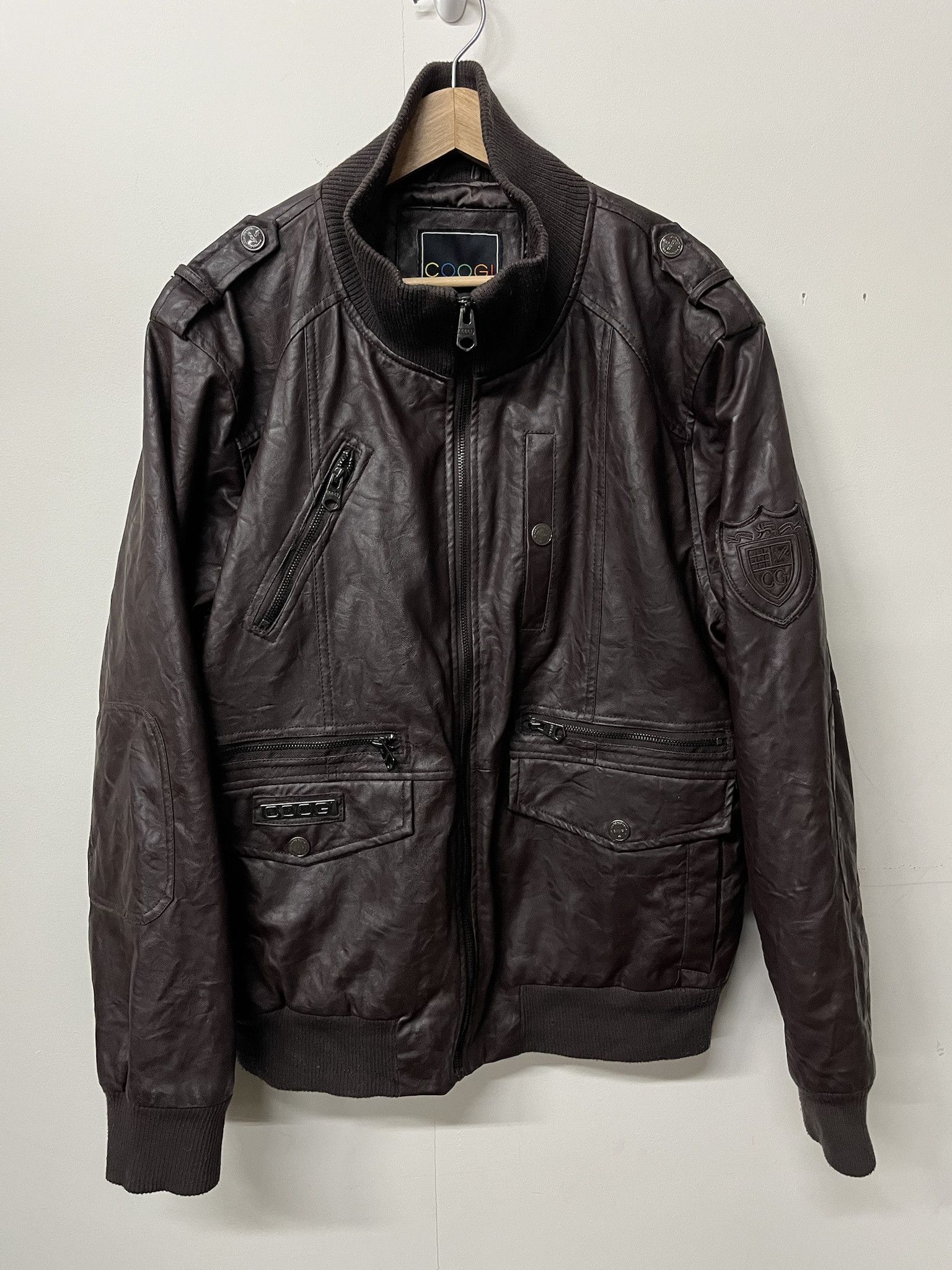 Leather × Wilsons Leather Vintage 2000s Coogi Brown Leather Jacket Size L Size US L / EU 52-54 / 3 - 1 Thumbnail