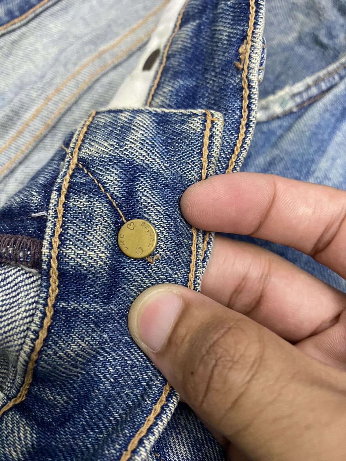 Japanese Brand × Levi's × Levi's Made & Crafted LEVIS MADE & CRAFT JAPAN MADE SELVEDGE DISTRESSED DENIM JEAN Size US 35 - 11 Thumbnail