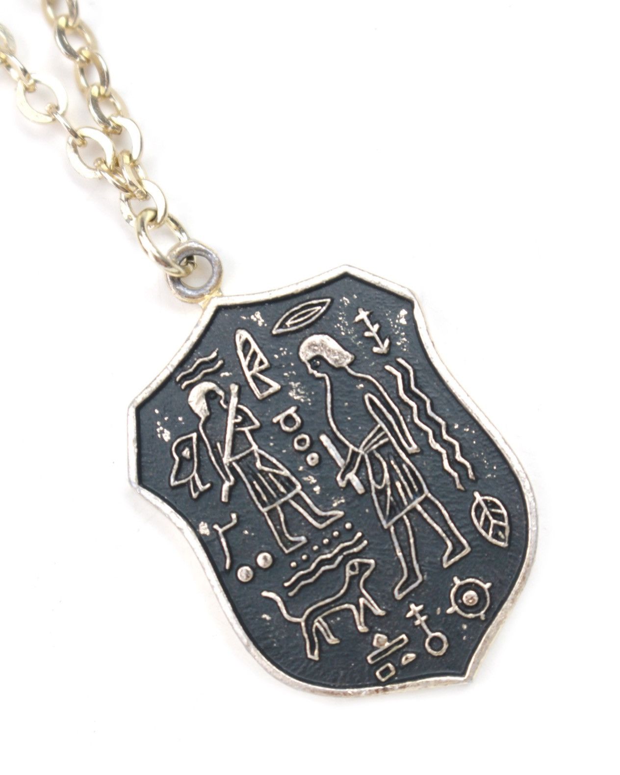 Hysteric Glamour 2000S JAPANESE MADE EGYPTIAN HIEROGLYPH SHIELD NECKLACE Size ONE SIZE - 3 Thumbnail