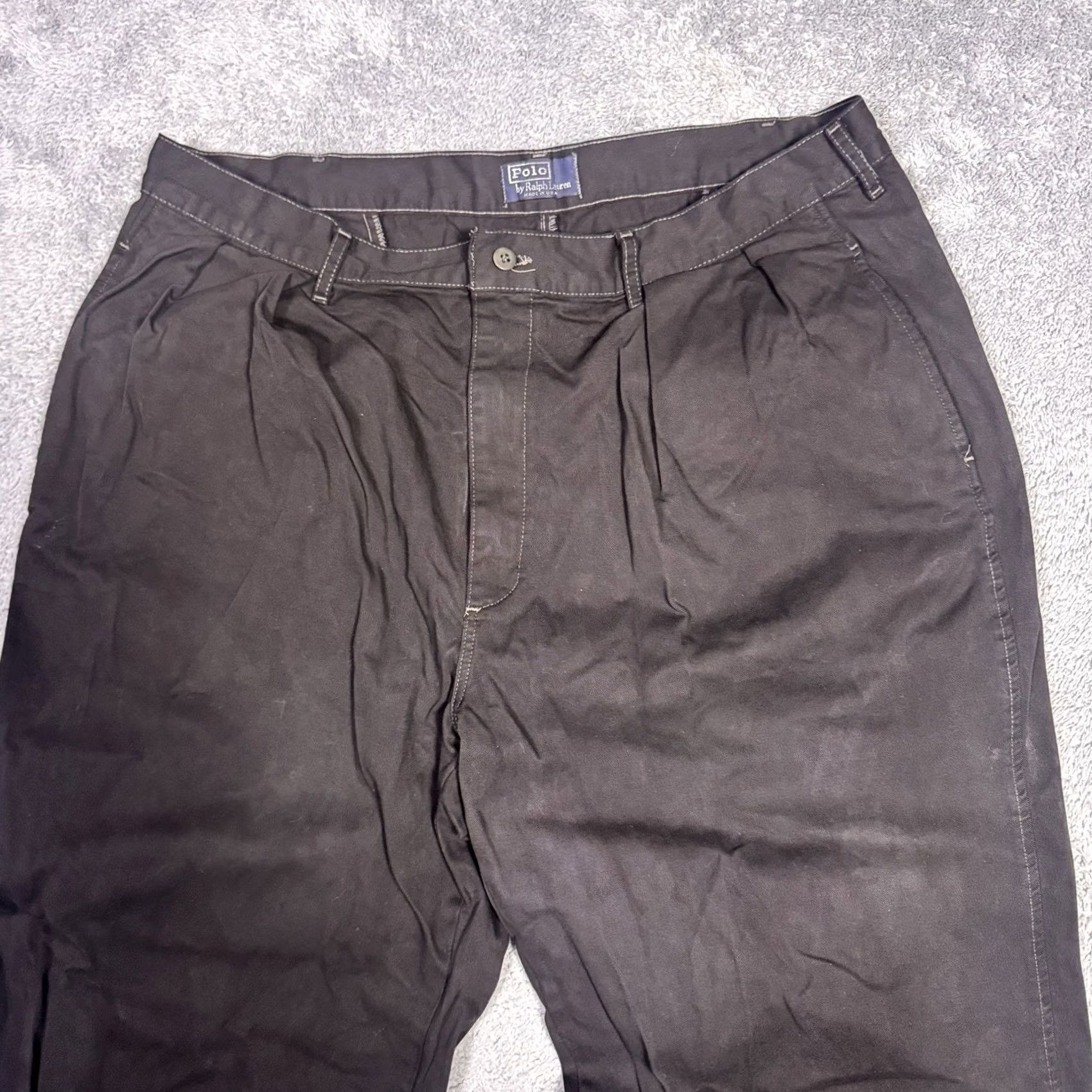 Polo Ralph Lauren Polo Ralph Lauren Andrew Pant Men 38x32 USA Made Trouser Chino Vintage Dry Goods Pants Regular Black 80s 90s City Preppy USA Mens Size US M / EU 48-50 / 2 - 3 Thumbnail