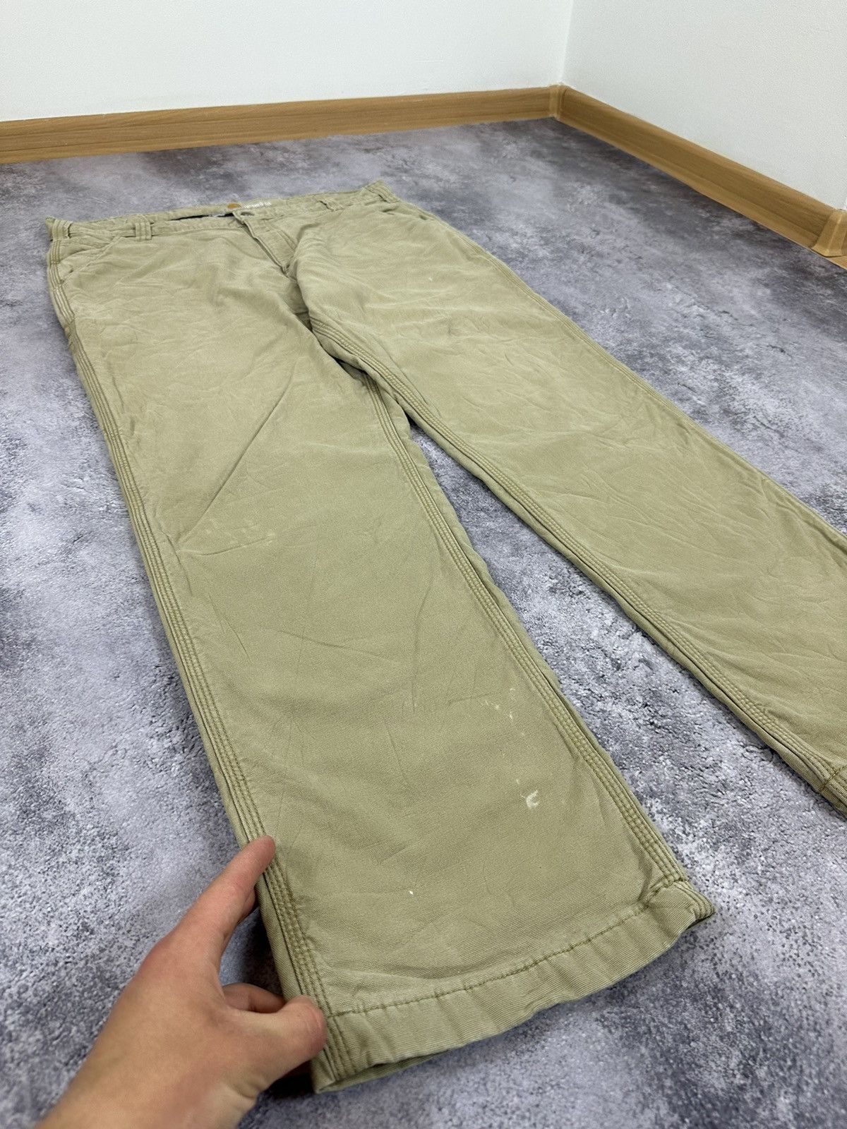 Carhartt Vintage Carhartt Lined Cargo Carpenter USA Baggy Work Pants Size US 38 / EU 54 - 11 Thumbnail