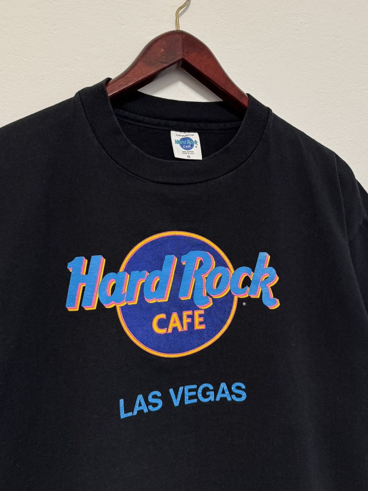 Band Tees × Hard Rock Cafe × Vintage Vintage Hard Rock Cafe Las Vegas Single Stitch 90's T-shirt Size US XL / EU 56 / 4 - 2 Thumbnail
