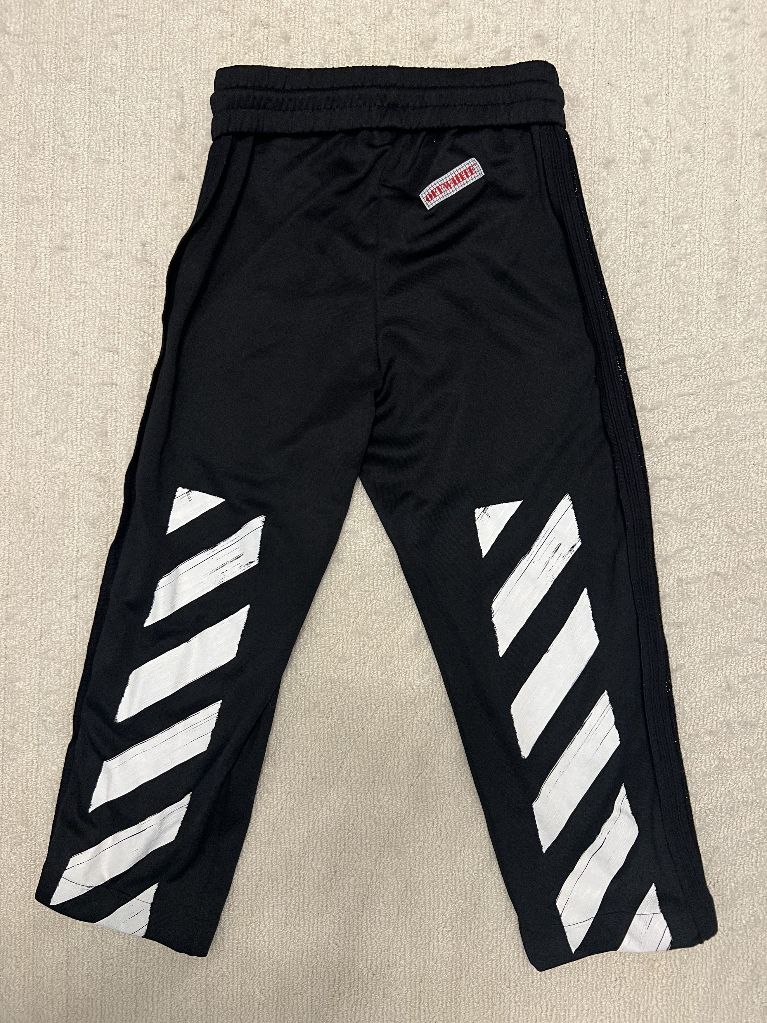 Off-White Black Synthetic Contrast Zipper Detail Track Pants Size US 28 / EU 44 - 10 Thumbnail