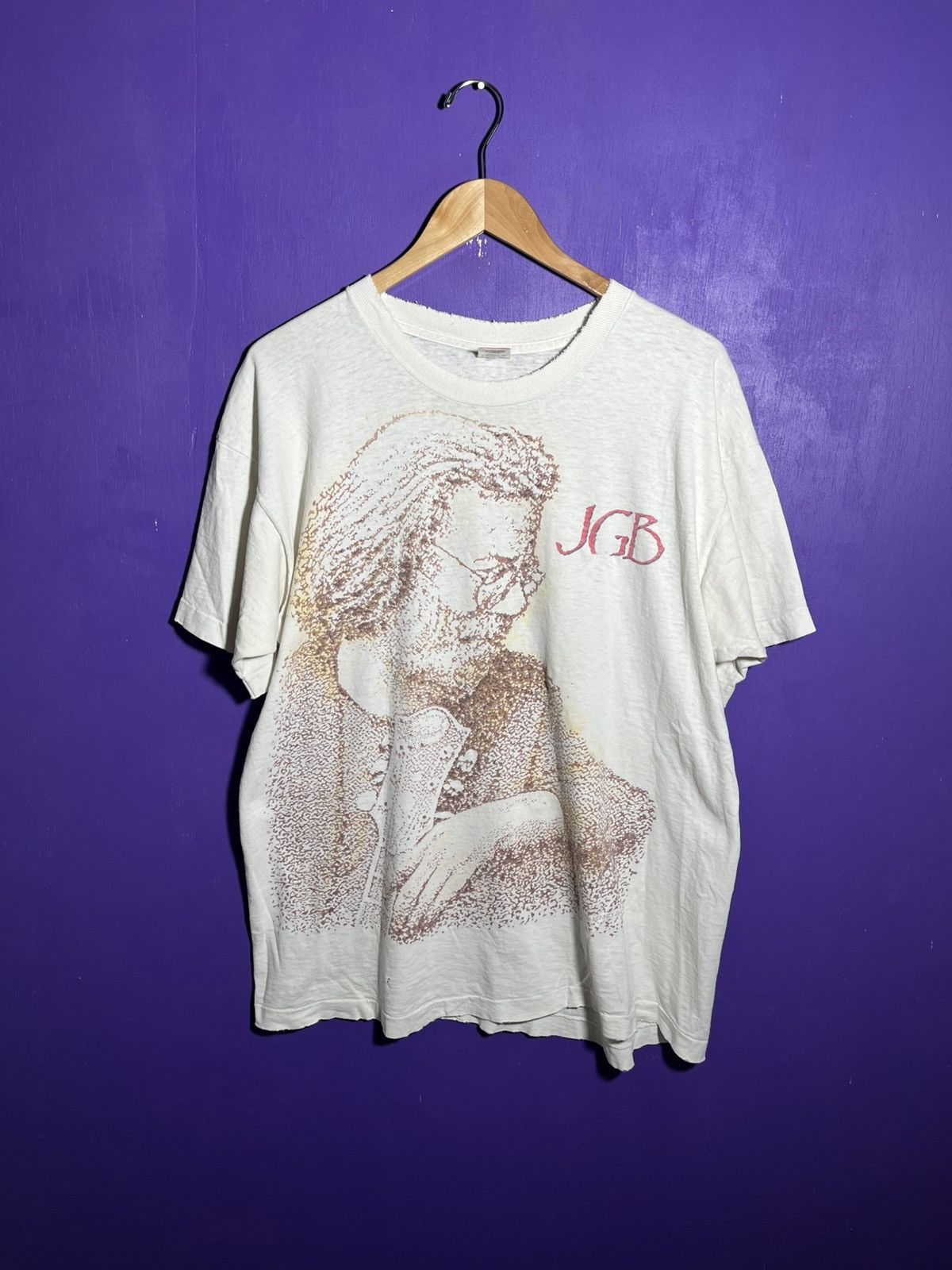 jerry garcia 90s vintage Tシャツ 1993 1993 VINTAGE JERRY GARCIA GRATEFUL DEAD BAND T-SHIRT | Depop