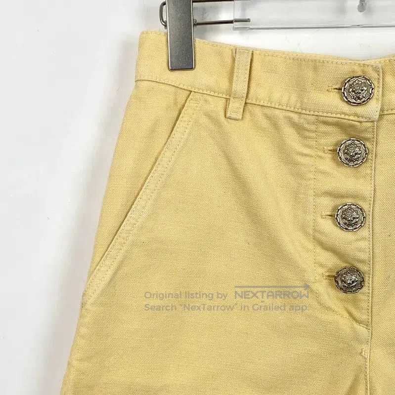 Chanel Chanel Yellow Cotton Casual Pants for Women . Size 23" - 3 Thumbnail