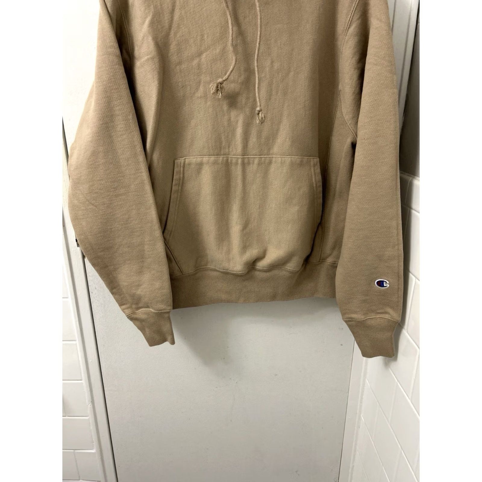 Champion Champion Reverse Weave Hoodie Men S Tan Brown Pullover Sweatshirt L/S Size US S / EU 44-46 / 1 - 3 Thumbnail