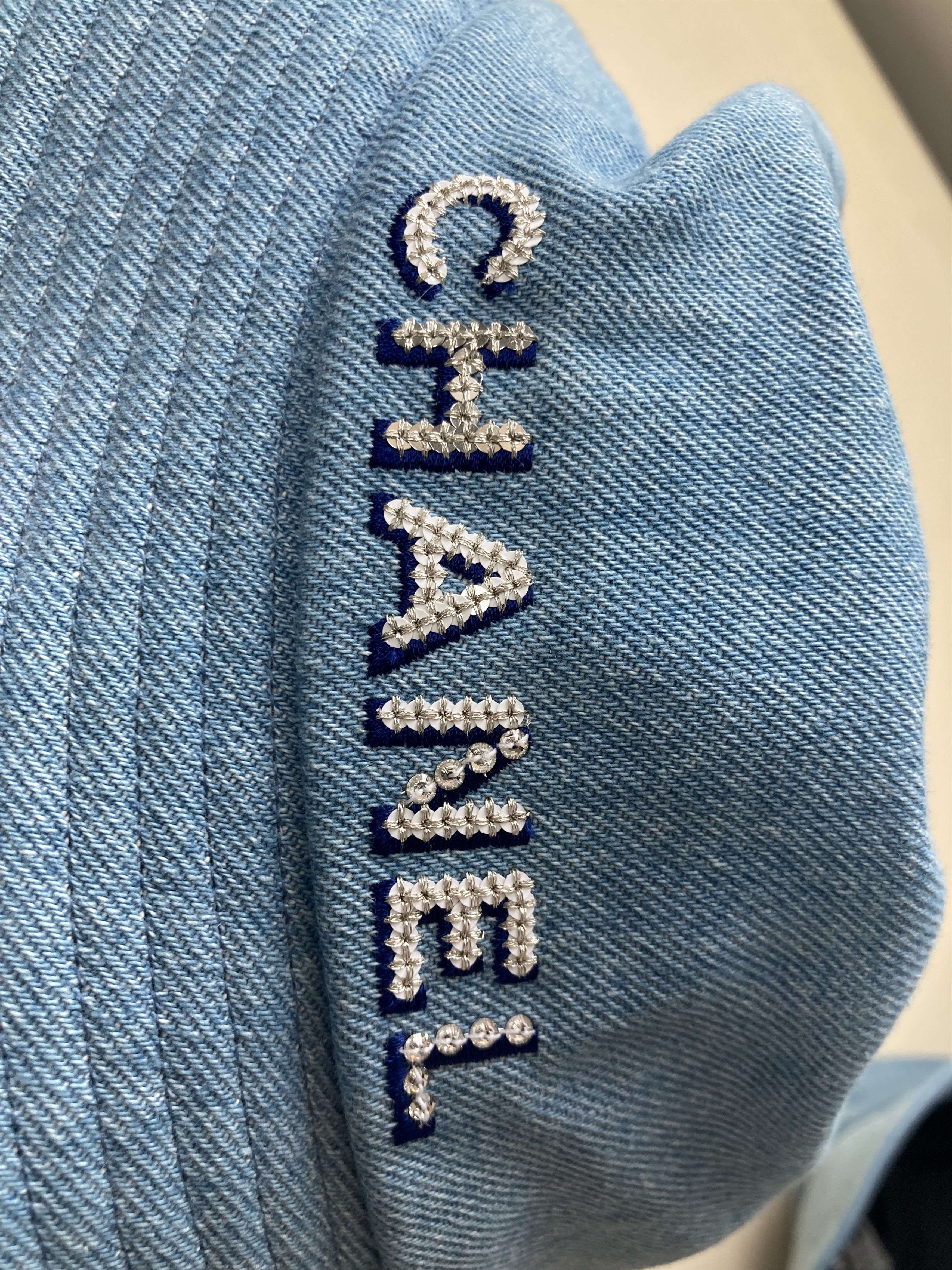 Chanel Chanel Blue Denim Sequin Letters Fisherman Hat Size ONE SIZE - 9 Thumbnail
