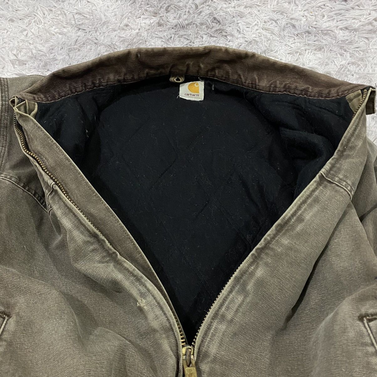 Carhartt Vintage carhartt jacket duck canvas santa fe work zipper Size US L / EU 52-54 / 3 - 11 Thumbnail