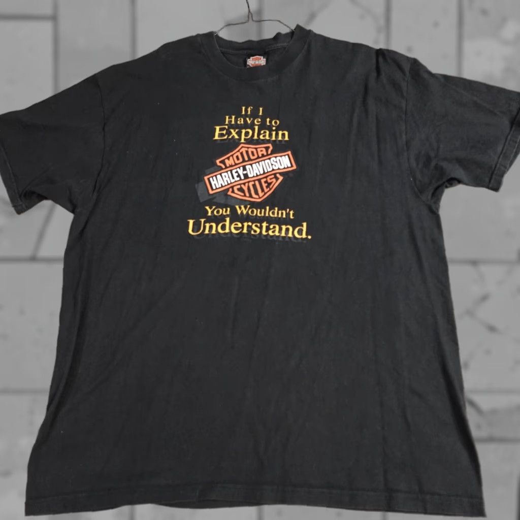Harley Davidson VINTAGE Harley-Davidson Shirt 2XL Black Tampa Florida 1998 Men's T-Shirt Short Sleeve Crew Neck Cotton Harley-Davidson Ladies? Size US XXL / EU 58 / 5 - 1 Thumbnail
