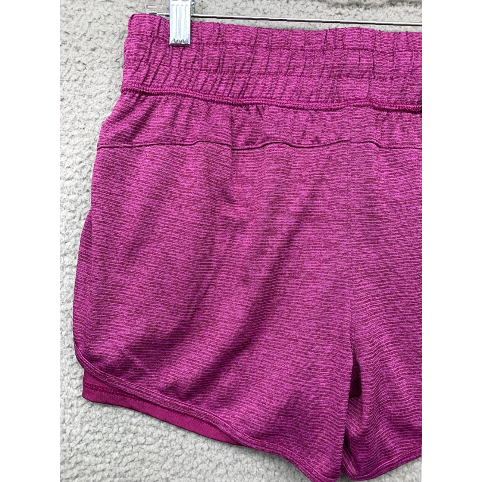 Avia Avia Women’s Athletic Running Shorts Size S Purple 2 Pockets Double Layer LOGO Size 28" / US 6 / IT 42 - 5 Thumbnail