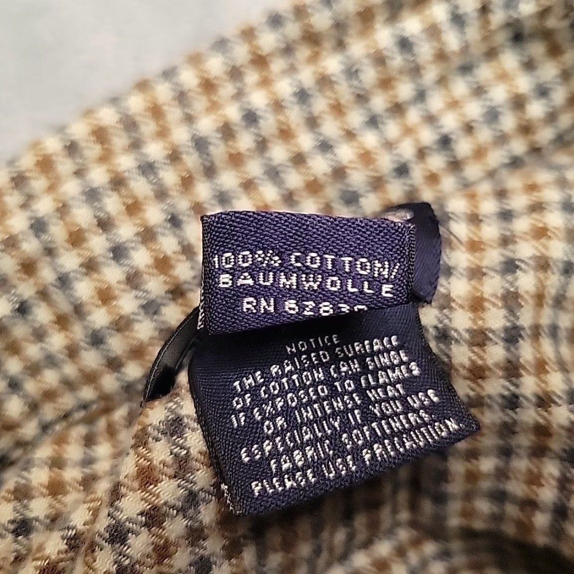 Lands' End Lands End Flannel Shirt Mens XL Brown Check Flannel Classic 90s Retro Outdoors Size US XL / EU 56 / 4 - 5 Thumbnail