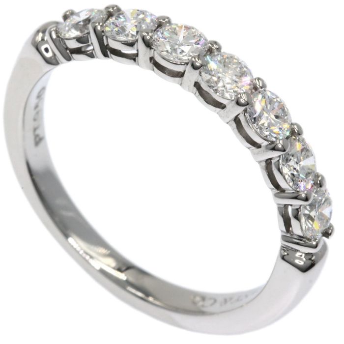 Tiffany & Co. Tiffany half diamond ring platinum PT950 ladies TIFFANY ...