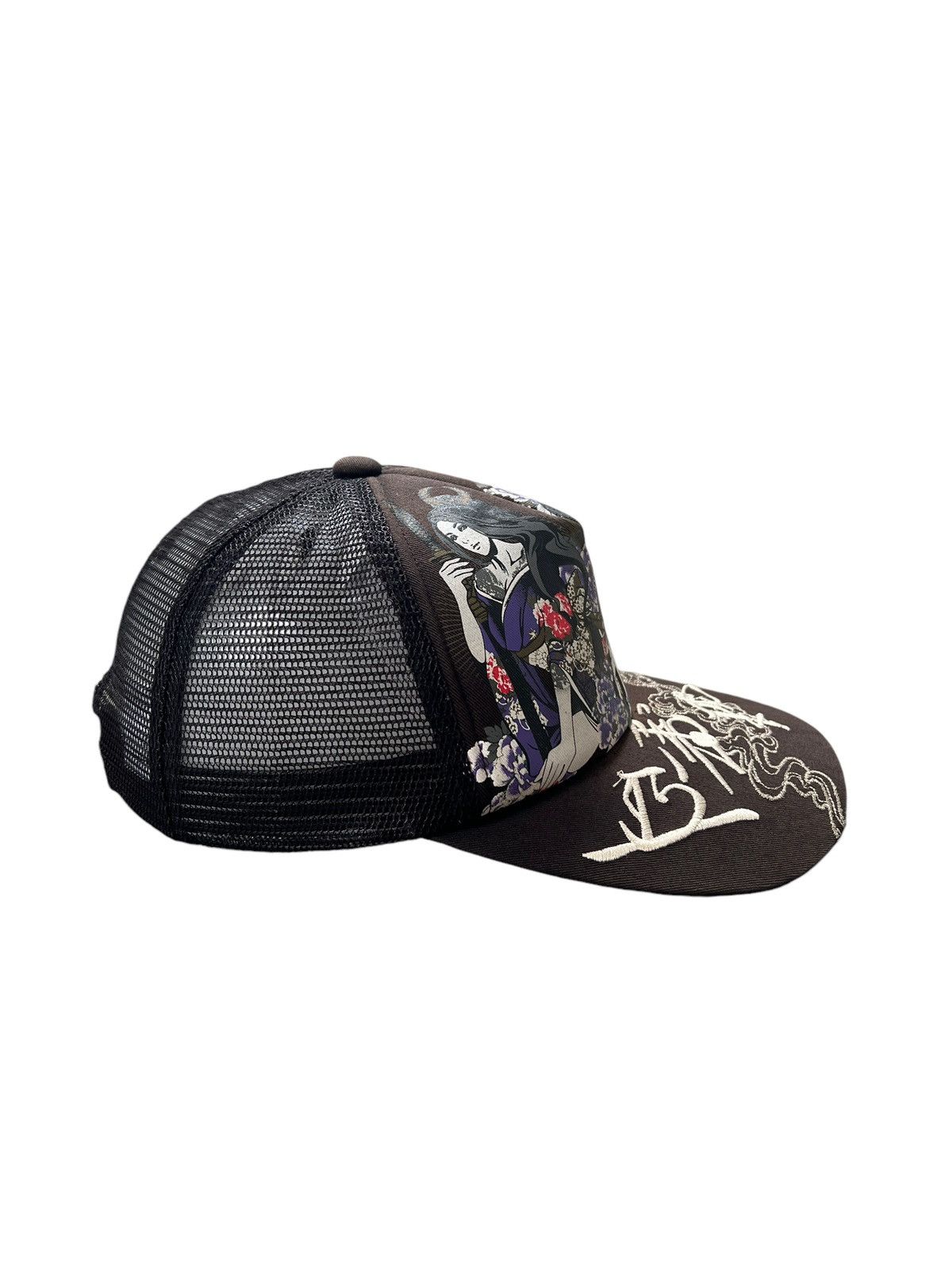 Japanese Brand Divine Retribution 🇯🇵 ‘Samurai Girls” Trucker Hat Size ONE SIZE - 6 Thumbnail