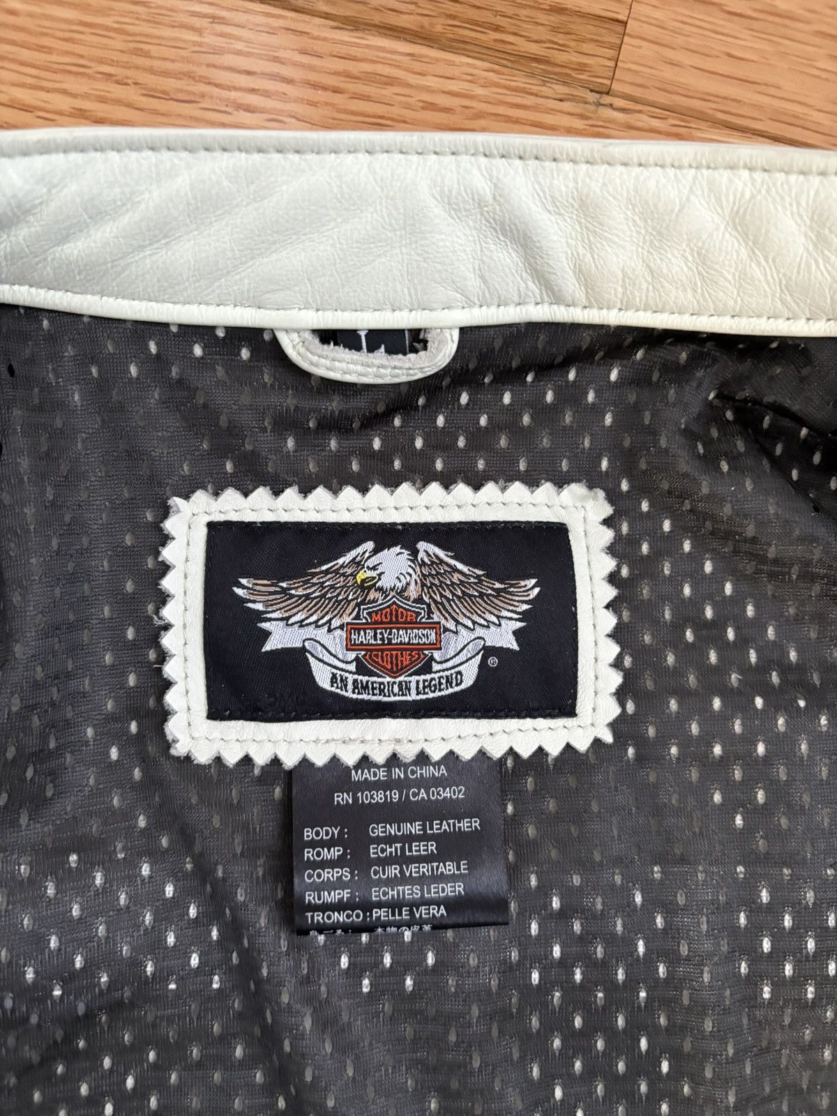 Harley Davidson Harley Davidson Women’s Pacific Coast White Leather Jacket Size M / US 6-8 / IT 42-44 - 4 Thumbnail