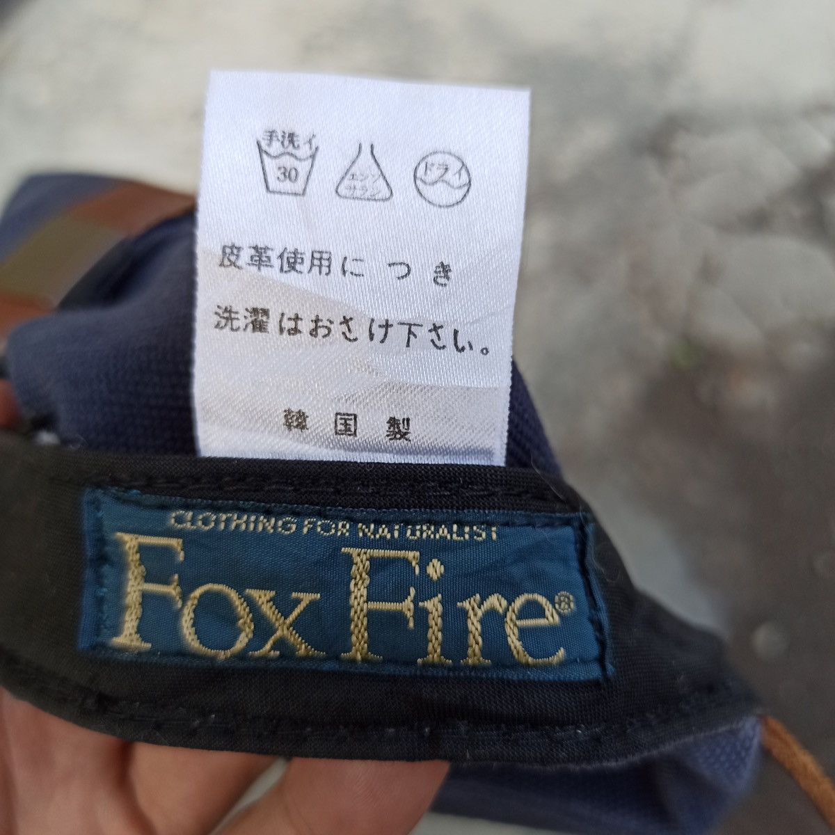 Leather × Vintage Fox fire hat with bold leather visor Size ONE SIZE - 21 Thumbnail