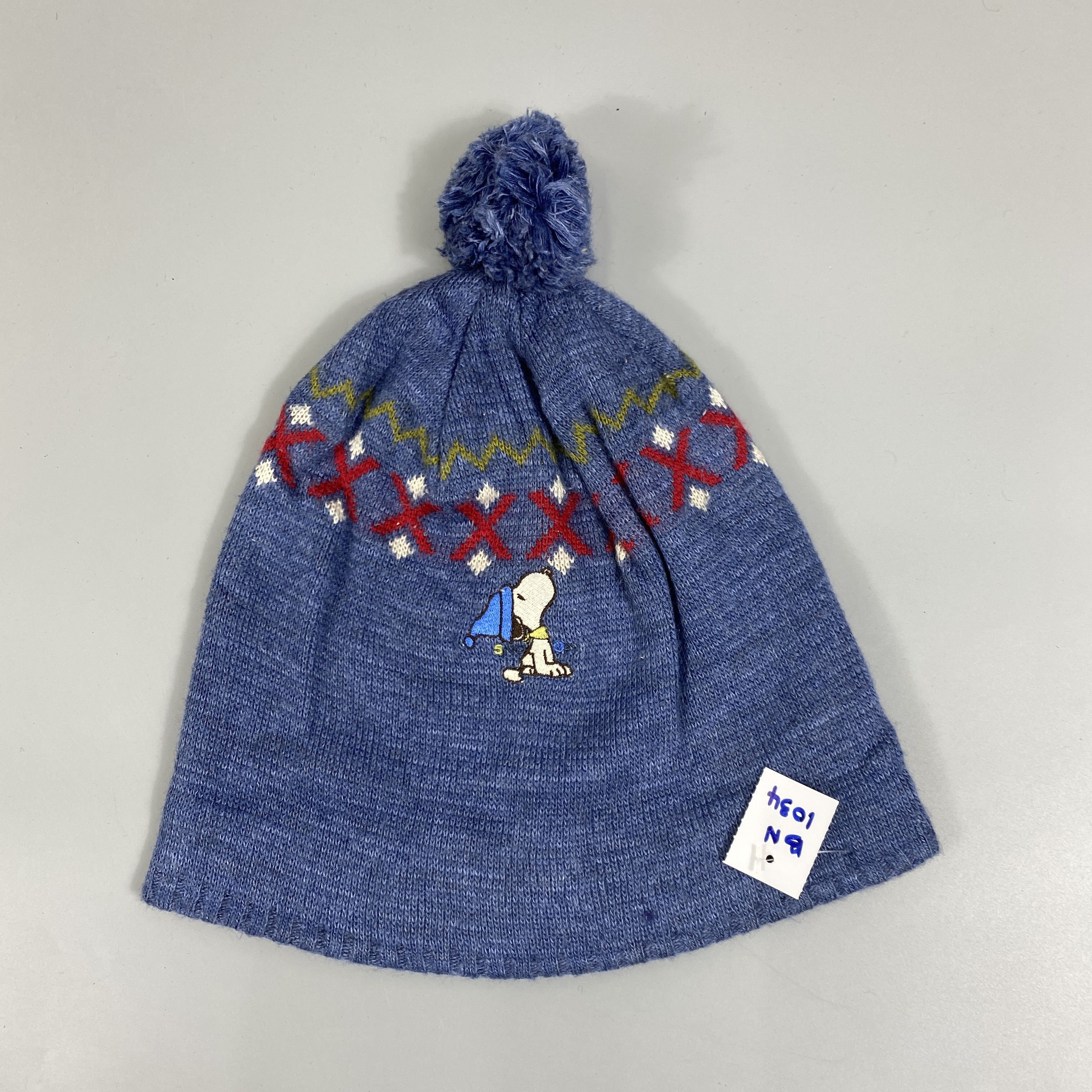 Japanese Brand Peanuts Slouchy Beanie Hat With Pom Pom -BN1034 Size ONE SIZE - 6 Thumbnail